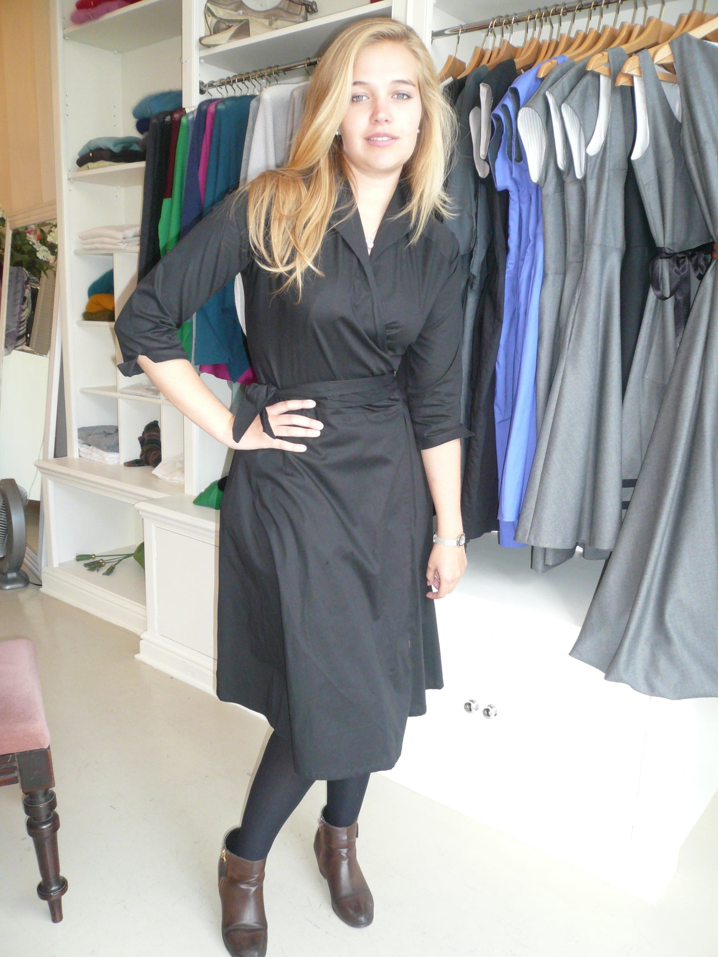 Tiffany - cotton wrap dress