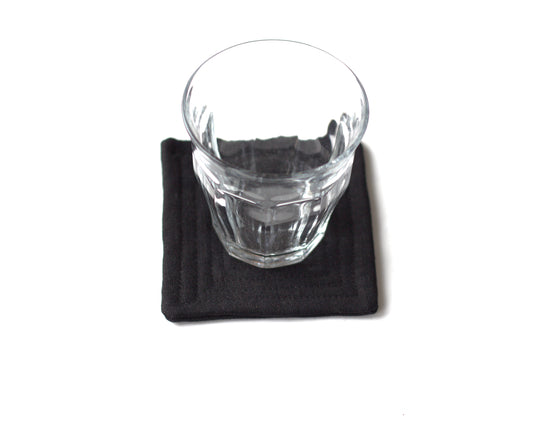 Set of 6 linen coasters