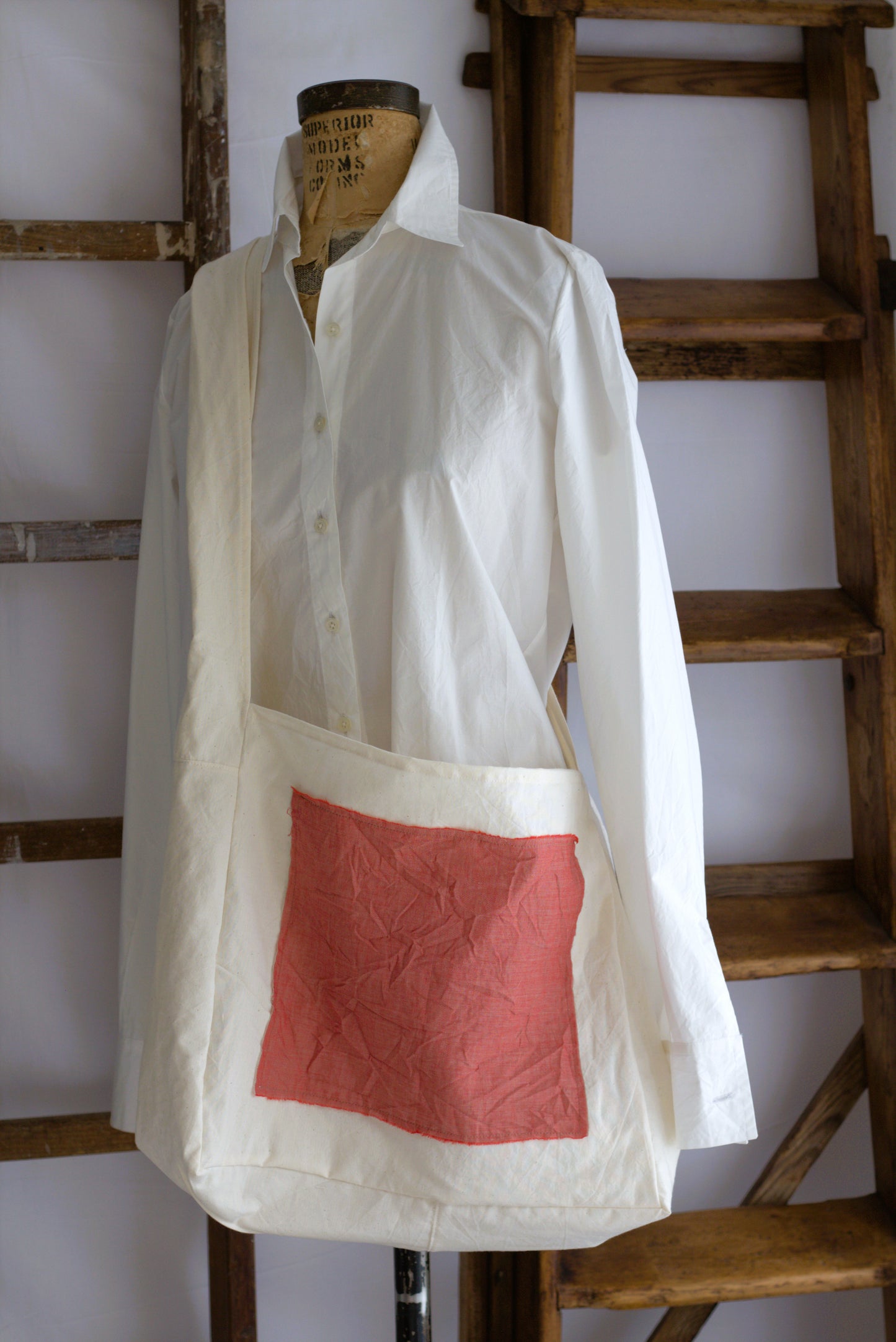 Rustic Cotton Crossbody Bag
