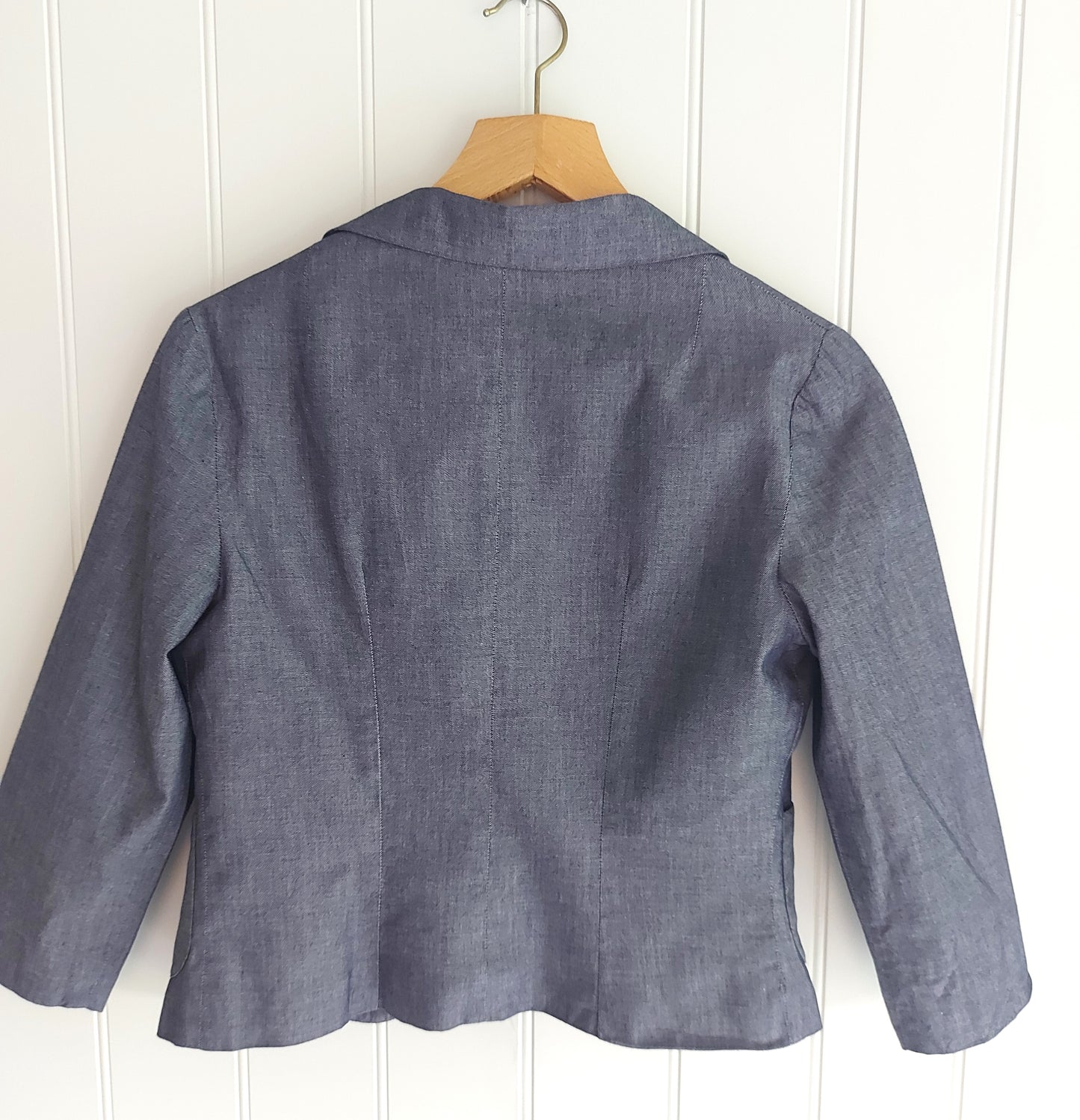 Darcy -denim chambray cotton tailored jacket