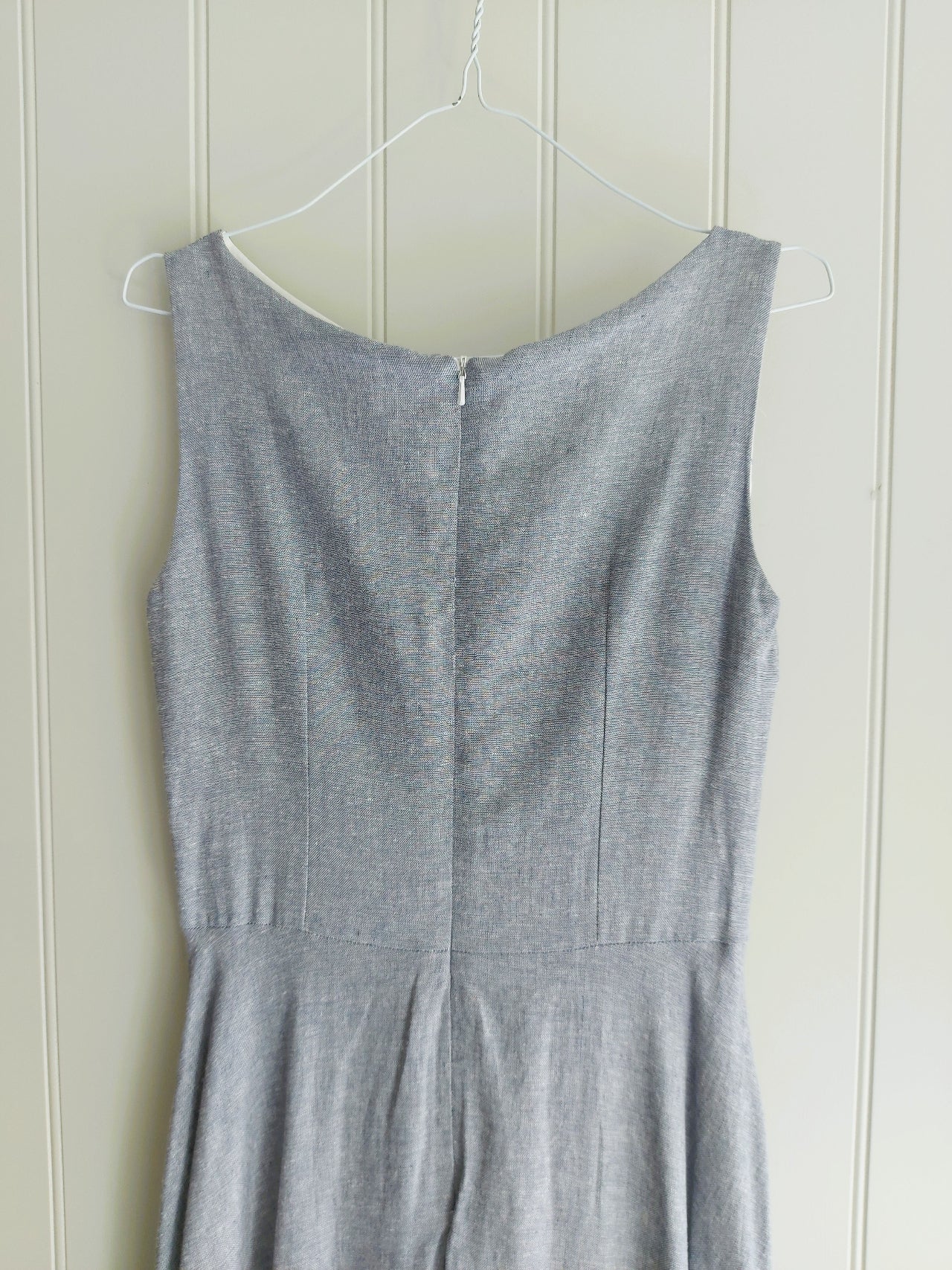 Paris - linen long dress with bubble hem