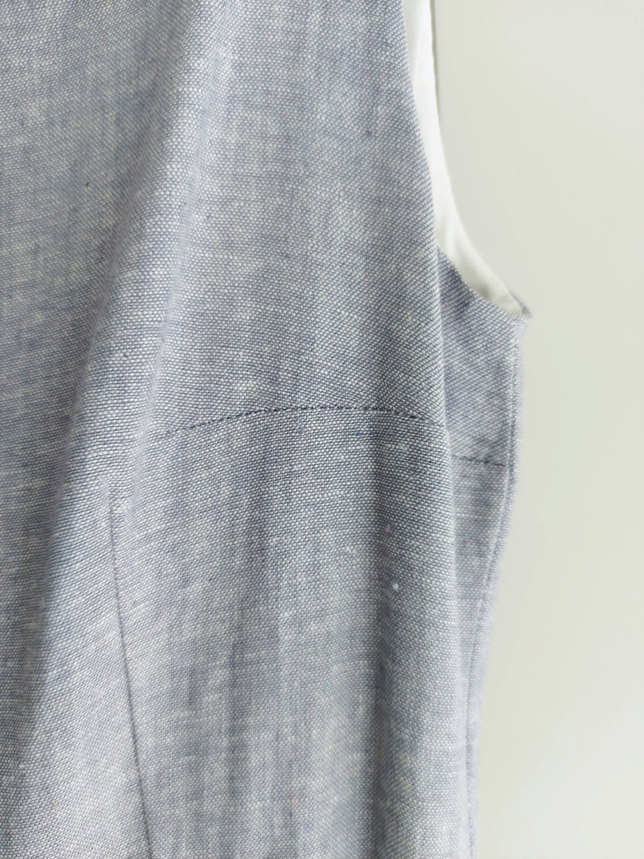 Paris - linen long dress with bubble hem