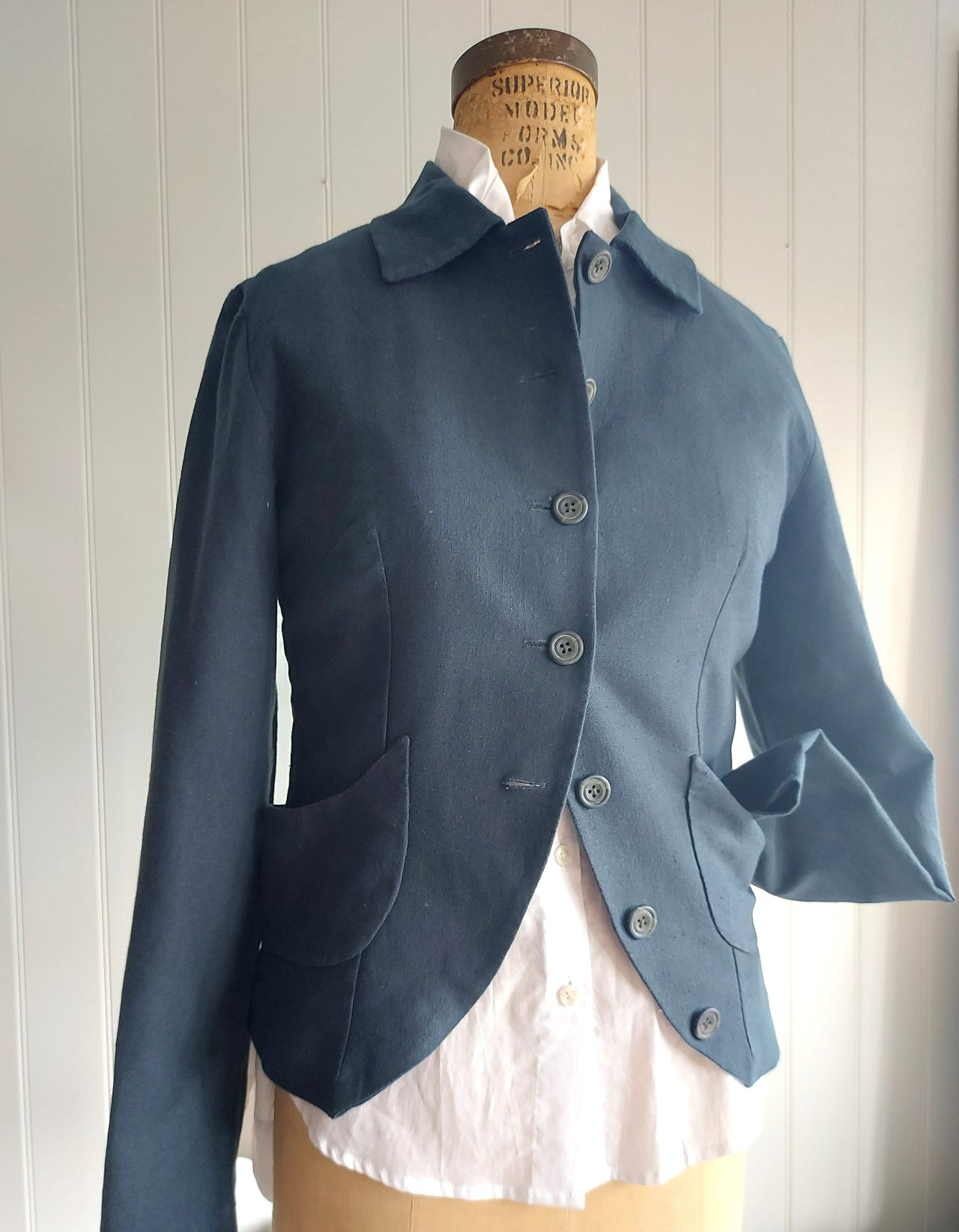 Balencia - linen/cotton tailored jacket