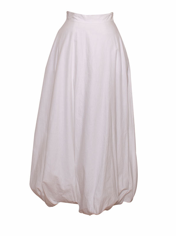 Gigi - cotton long skirt with bubble hem