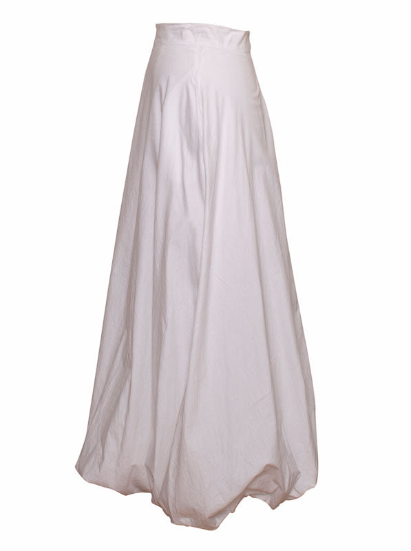 Gigi - cotton long skirt with bubble hem