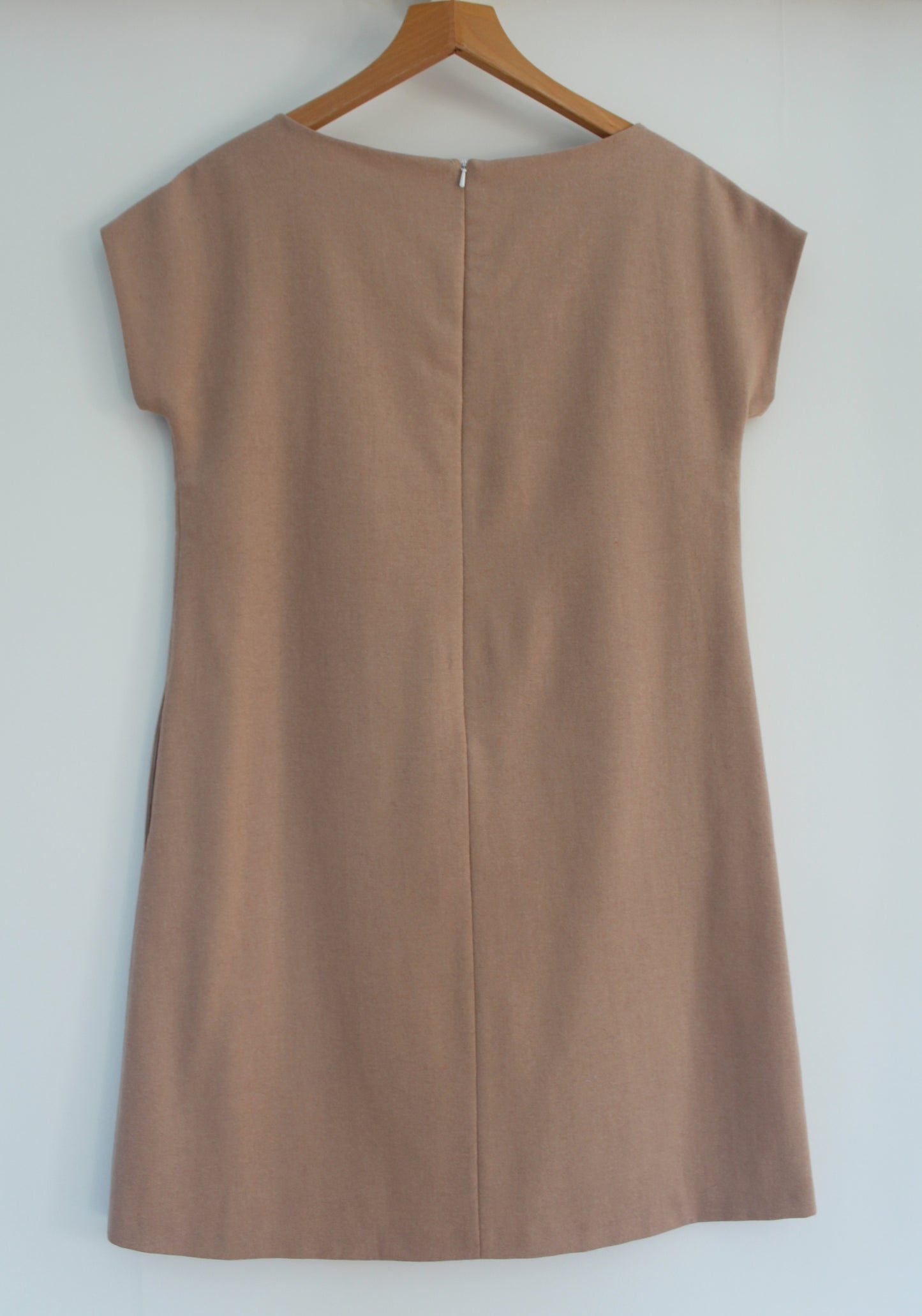 Eliza - a stylish wool tunic dress, with a slight A-line silhouette
