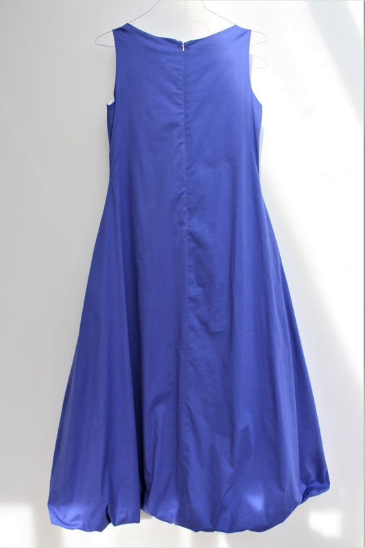 Cloud - long cotton dress, with bubble hem