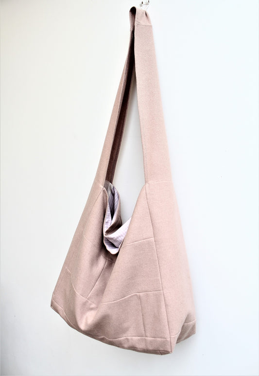 Messenger/Newspaper - wool patchwork crossbody bag