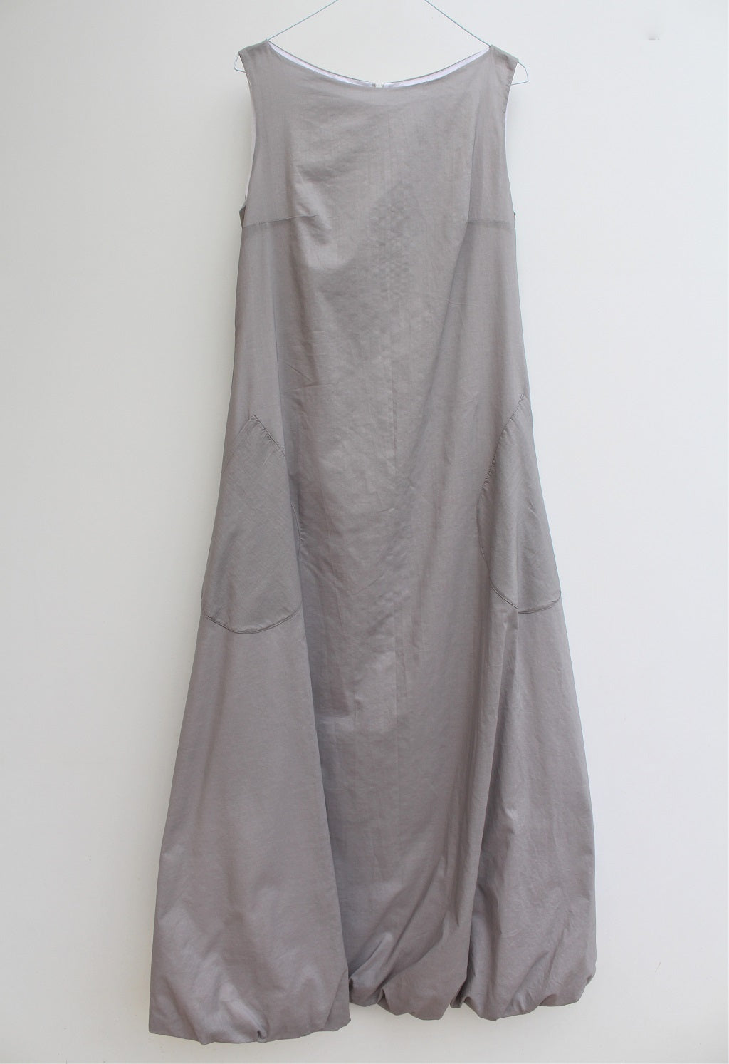 Cloud - long cotton dress, with bubble hem