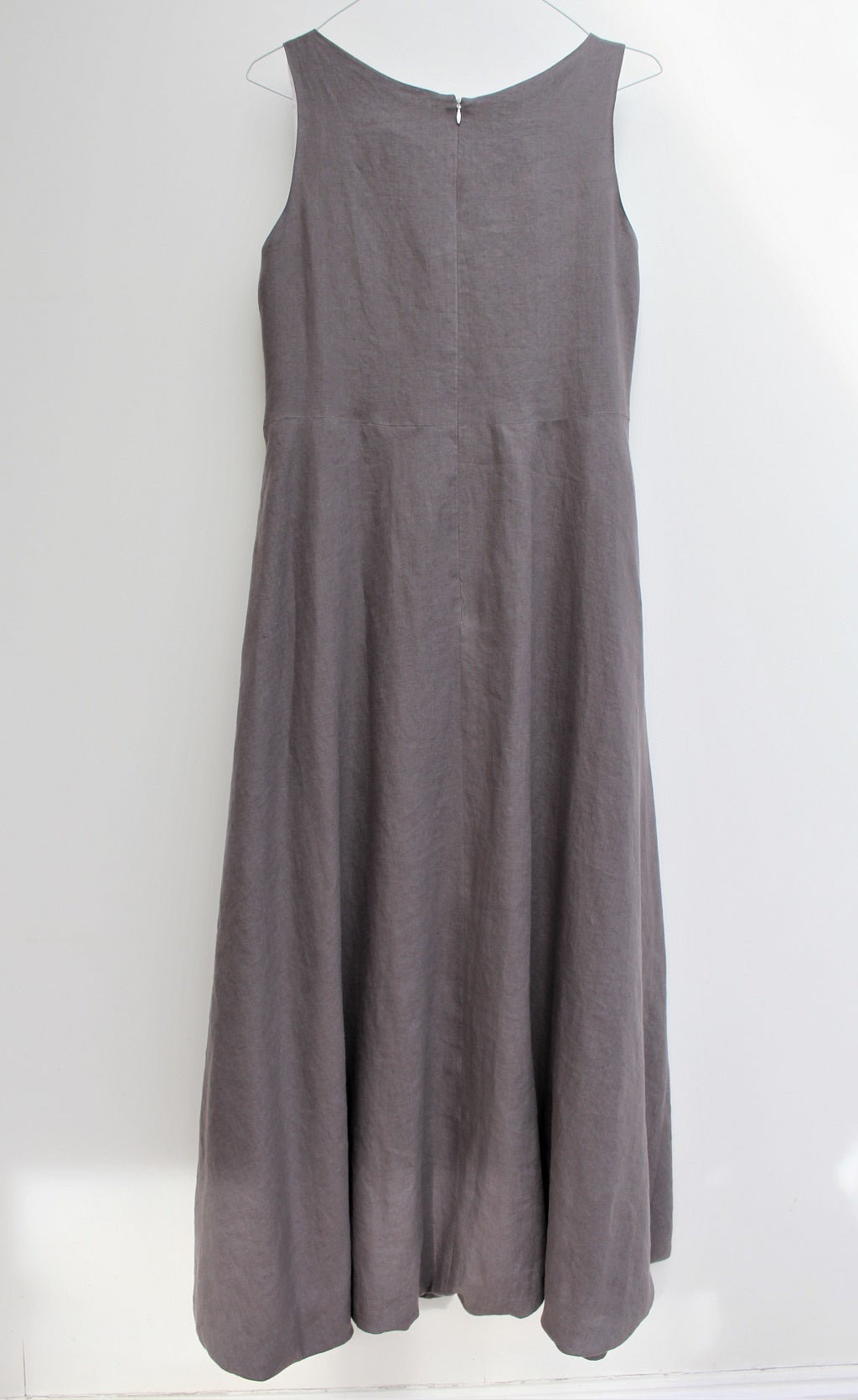 Cloud - long linen dress, with bubble hem