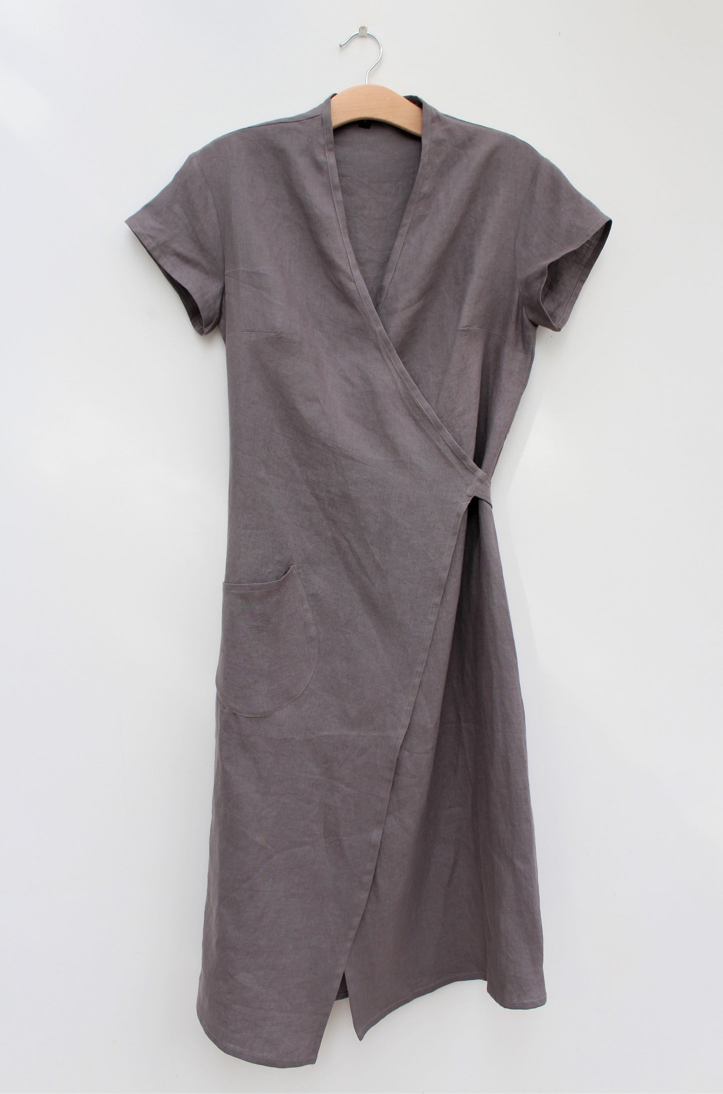 Celeste - linen wrap dress