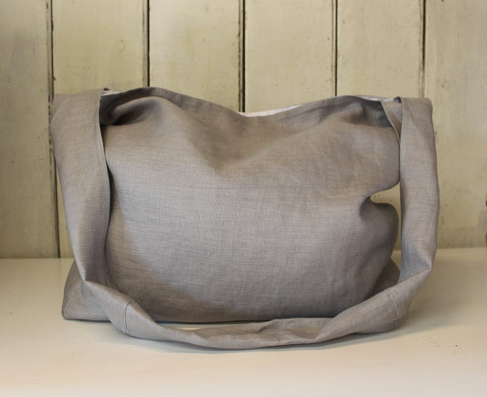 Messenger - linen crossbody bag