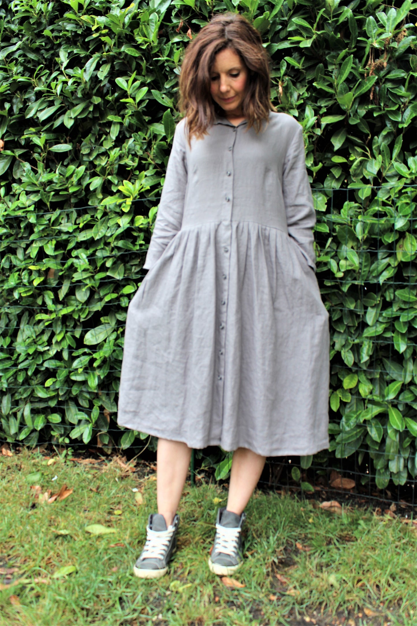 Koko -Linen shirt dress