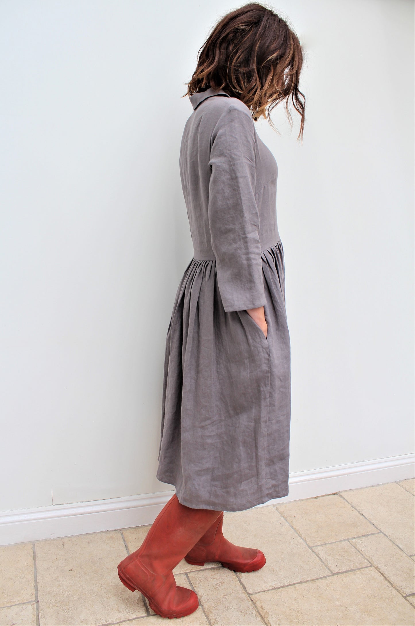 Koko -Linen shirt dress