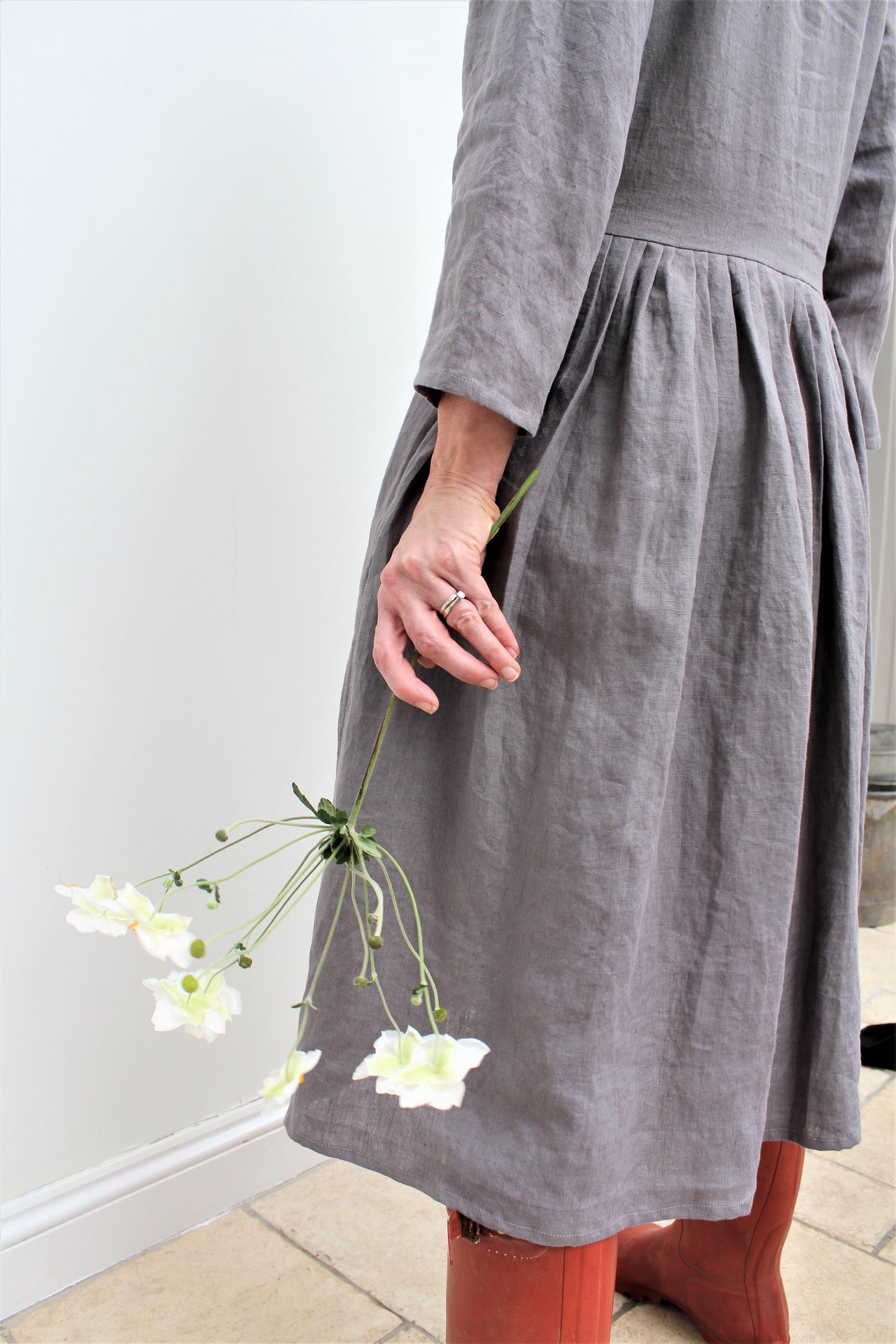 Koko -Linen shirt dress