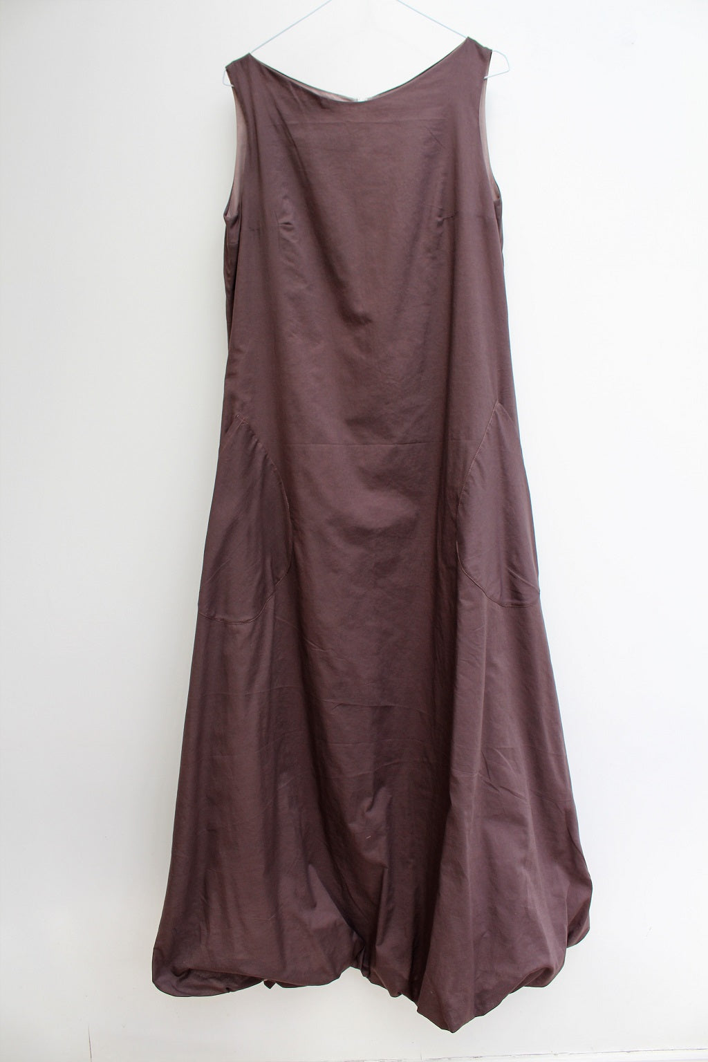 Cloud - long cotton dress, with bubble hem