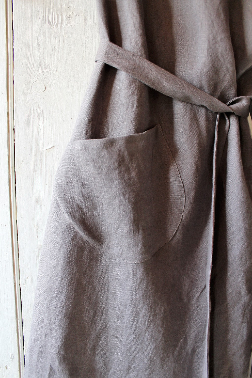 Celeste - linen wrap dress
