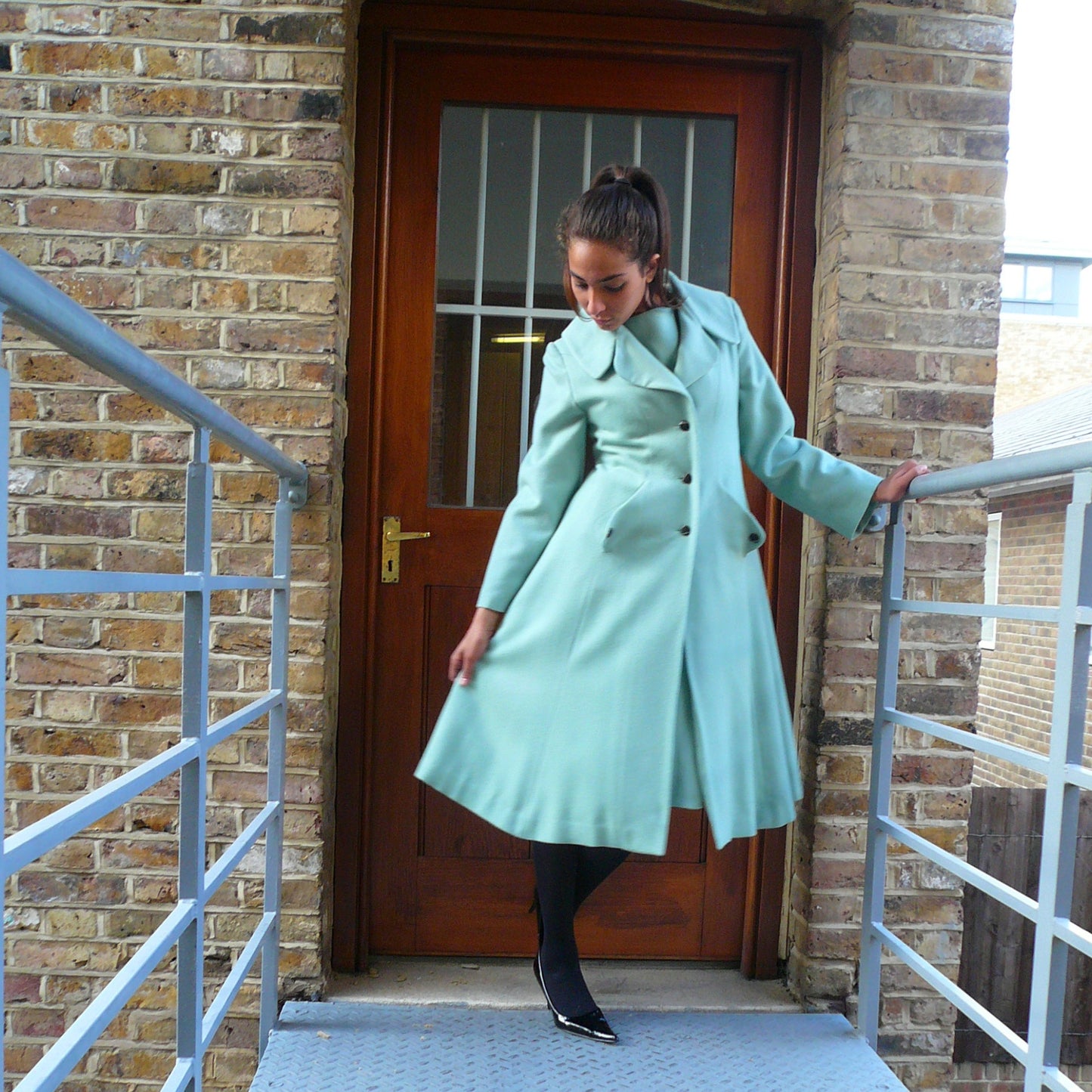 Vintage Coat - long wool coat