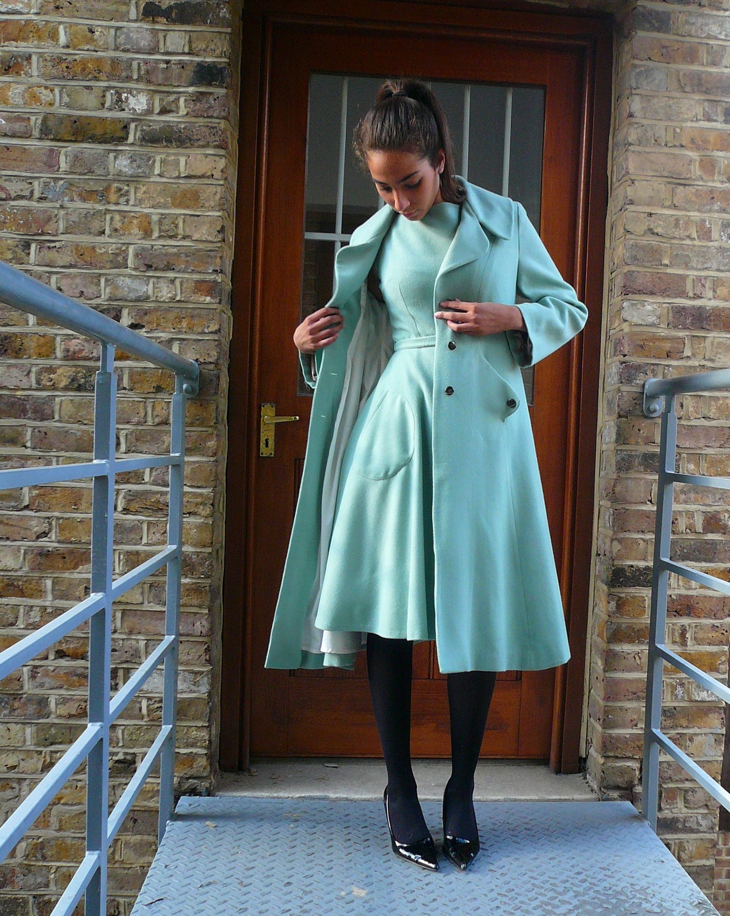 Vintage Coat - long wool coat