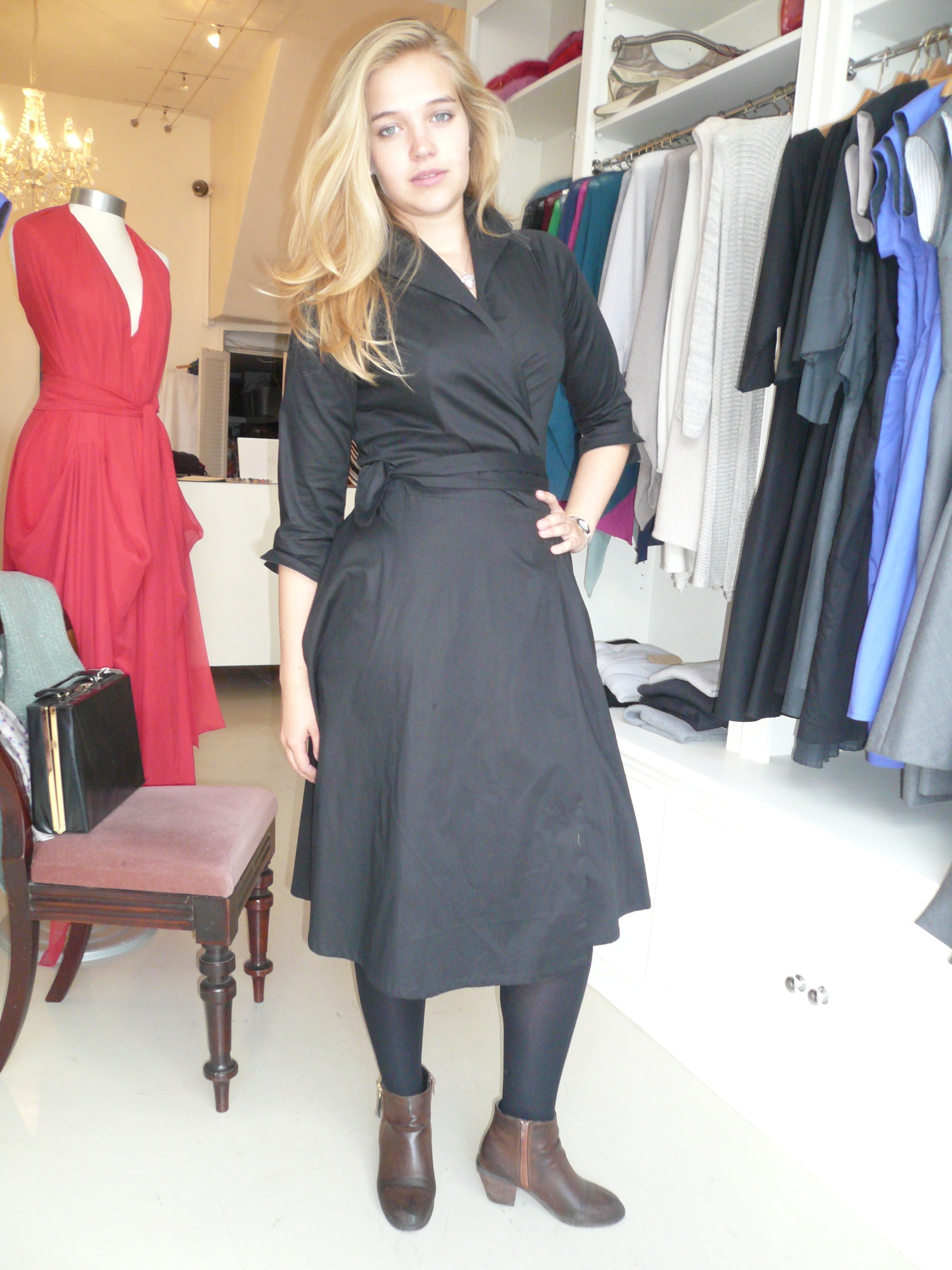Tiffany - cotton wrap dress