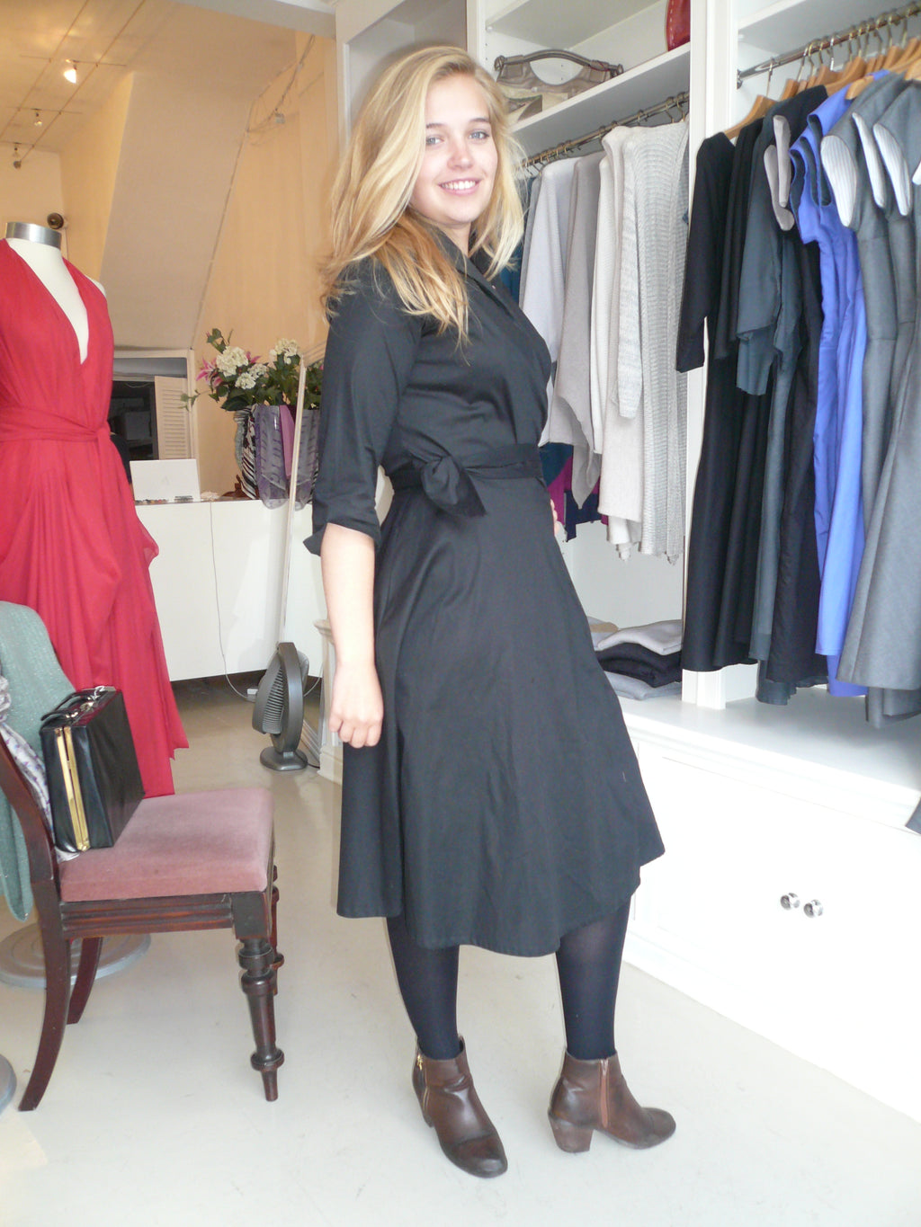 Tiffany - cotton wrap dress