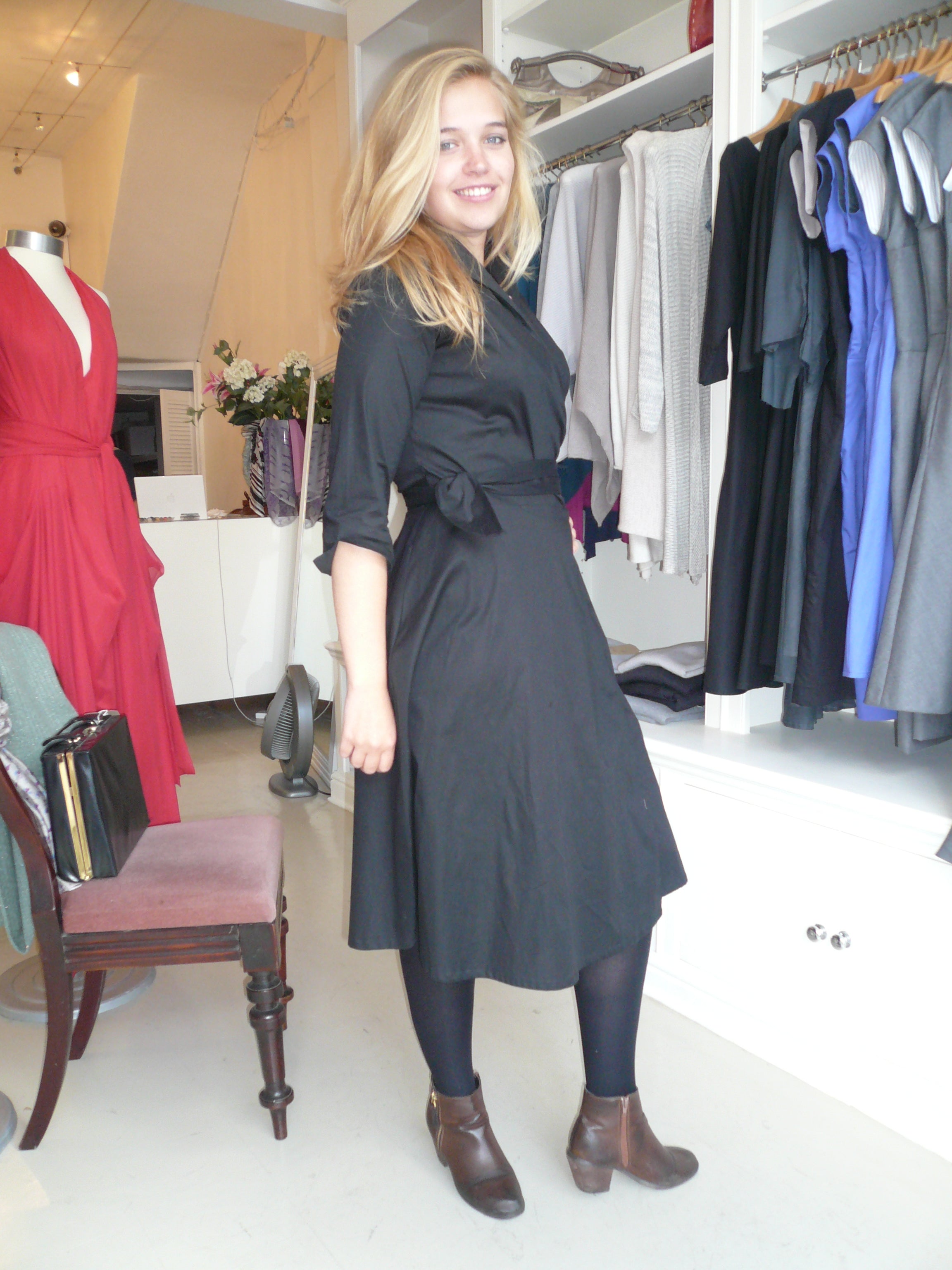 Tiffany - cotton wrap dress