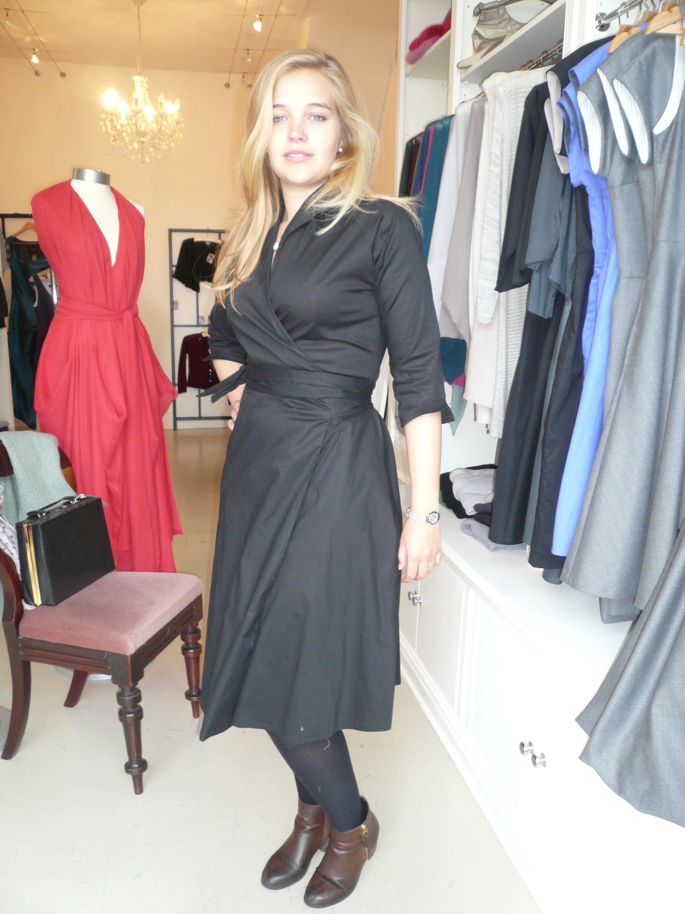 Tiffany - cotton wrap dress