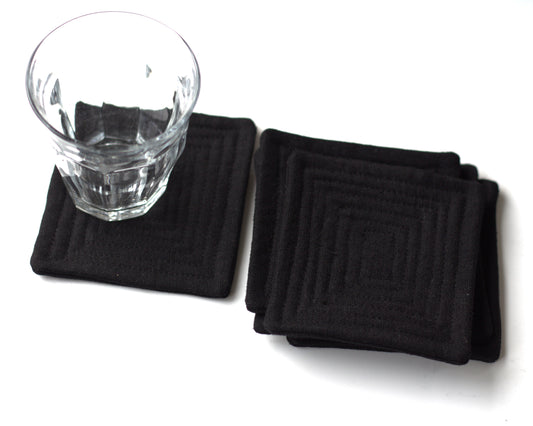 Set of 6 linen coasters