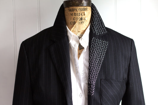 Taylor - pinstripe wool tailored jacket