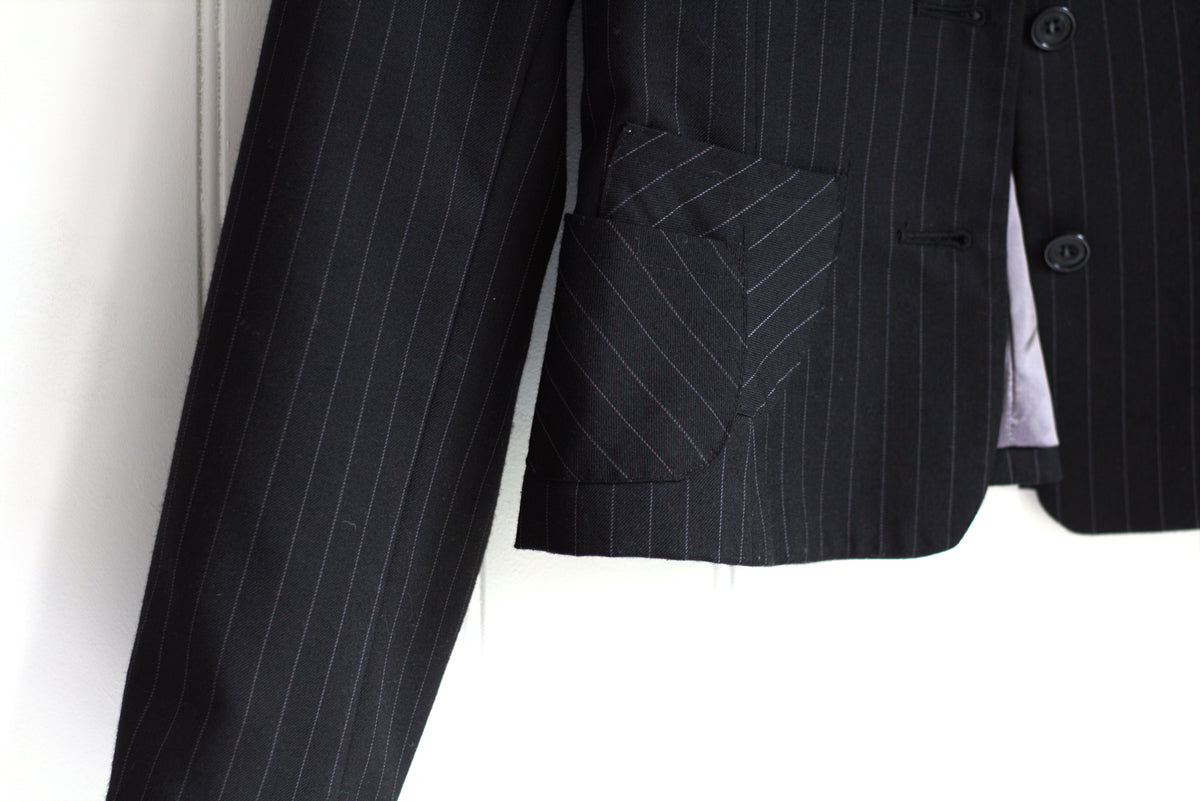 Taylor - pinstripe wool tailored jacket
