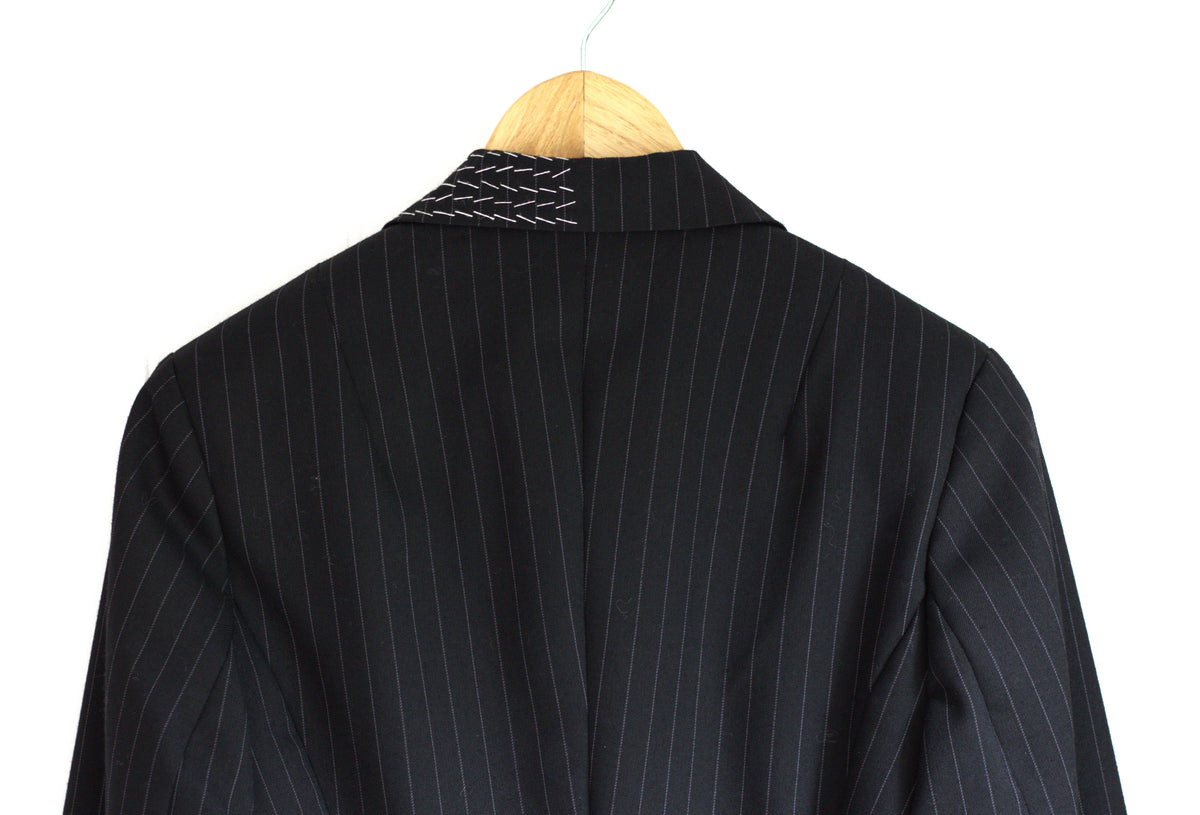 Taylor - pinstripe wool tailored jacket
