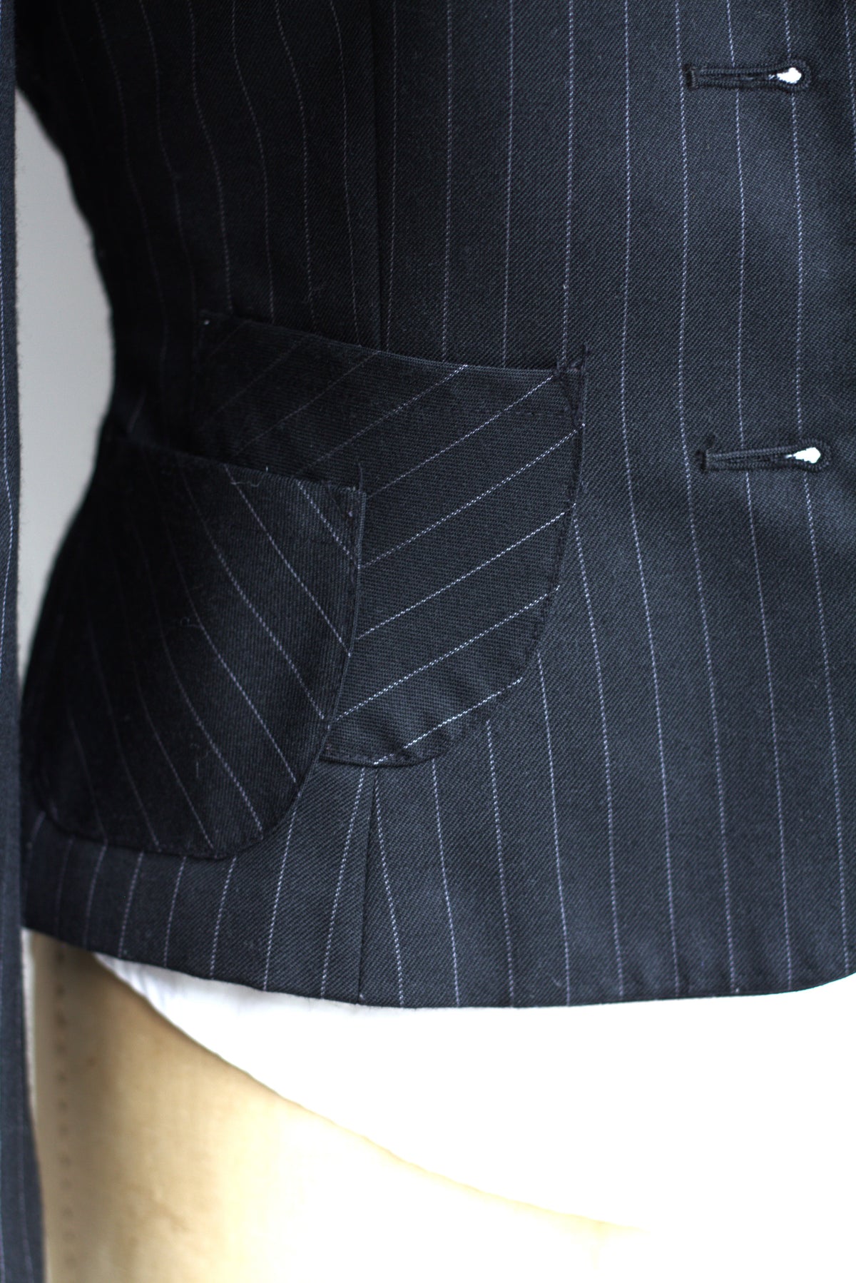 Taylor - pinstripe wool tailored jacket