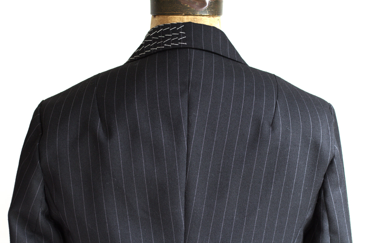 Taylor - pinstripe wool tailored jacket