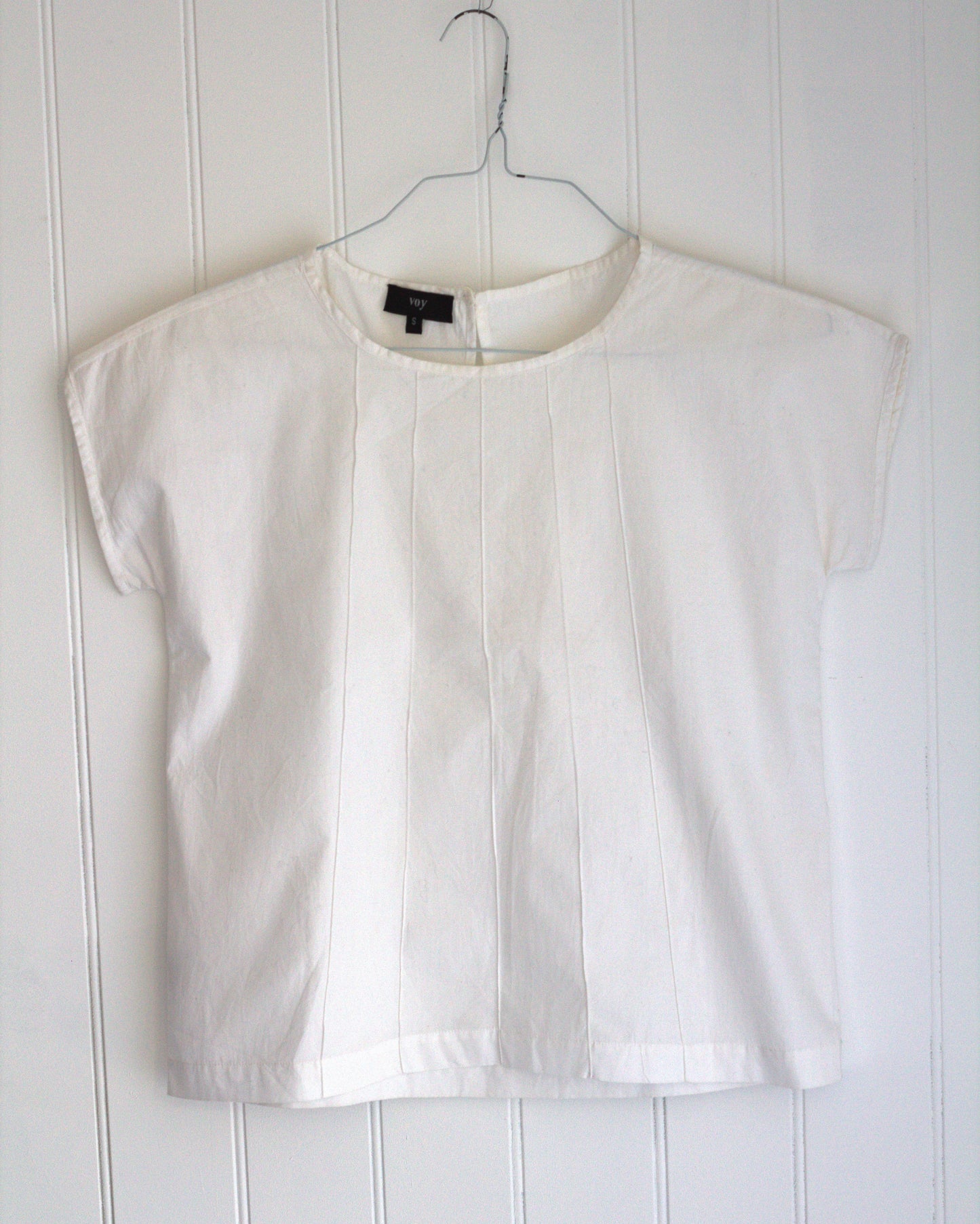 CK - cotton top with pintuck details