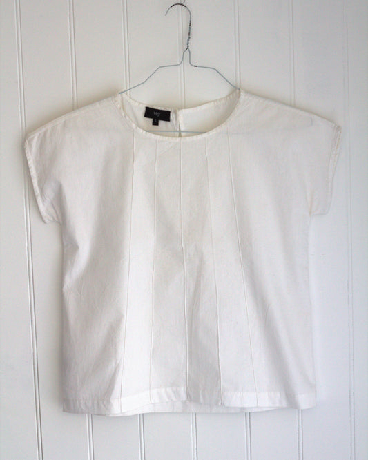 CK - cotton top with pintuck details