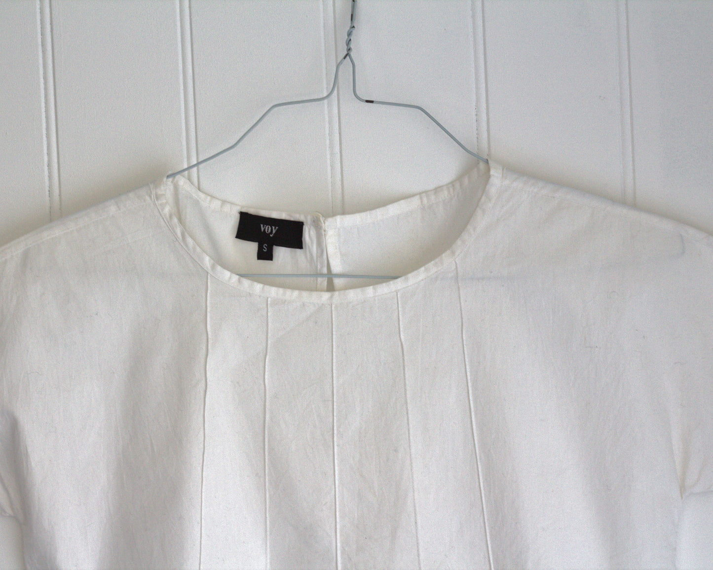 CK - cotton top with pintuck details
