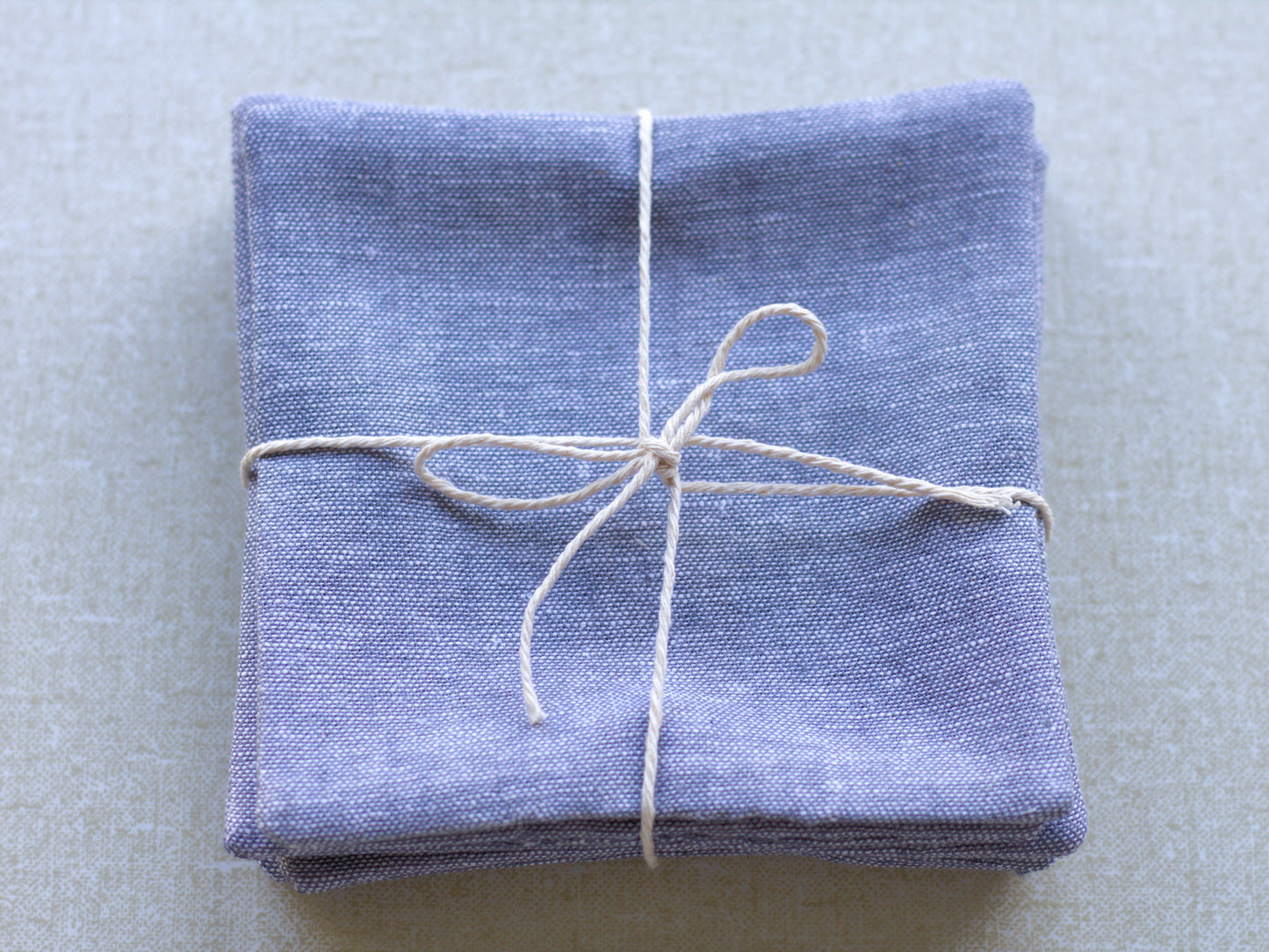 Set of 6 linen coasters