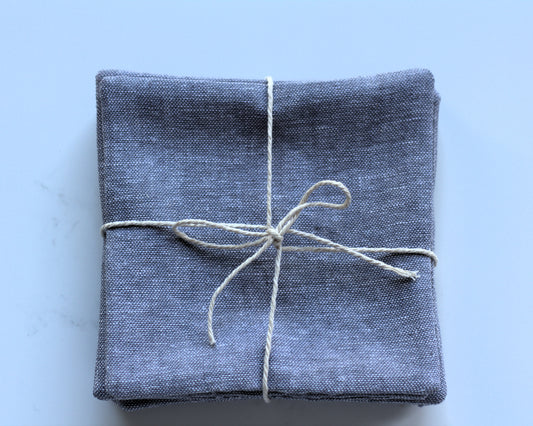 Set of 6 linen coasters