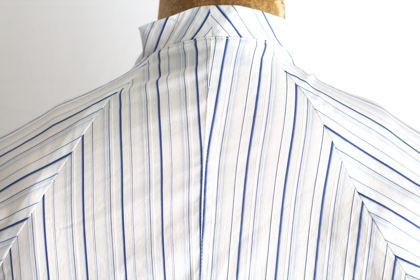 Tiffany - multi-stripe cotton wrap shirt