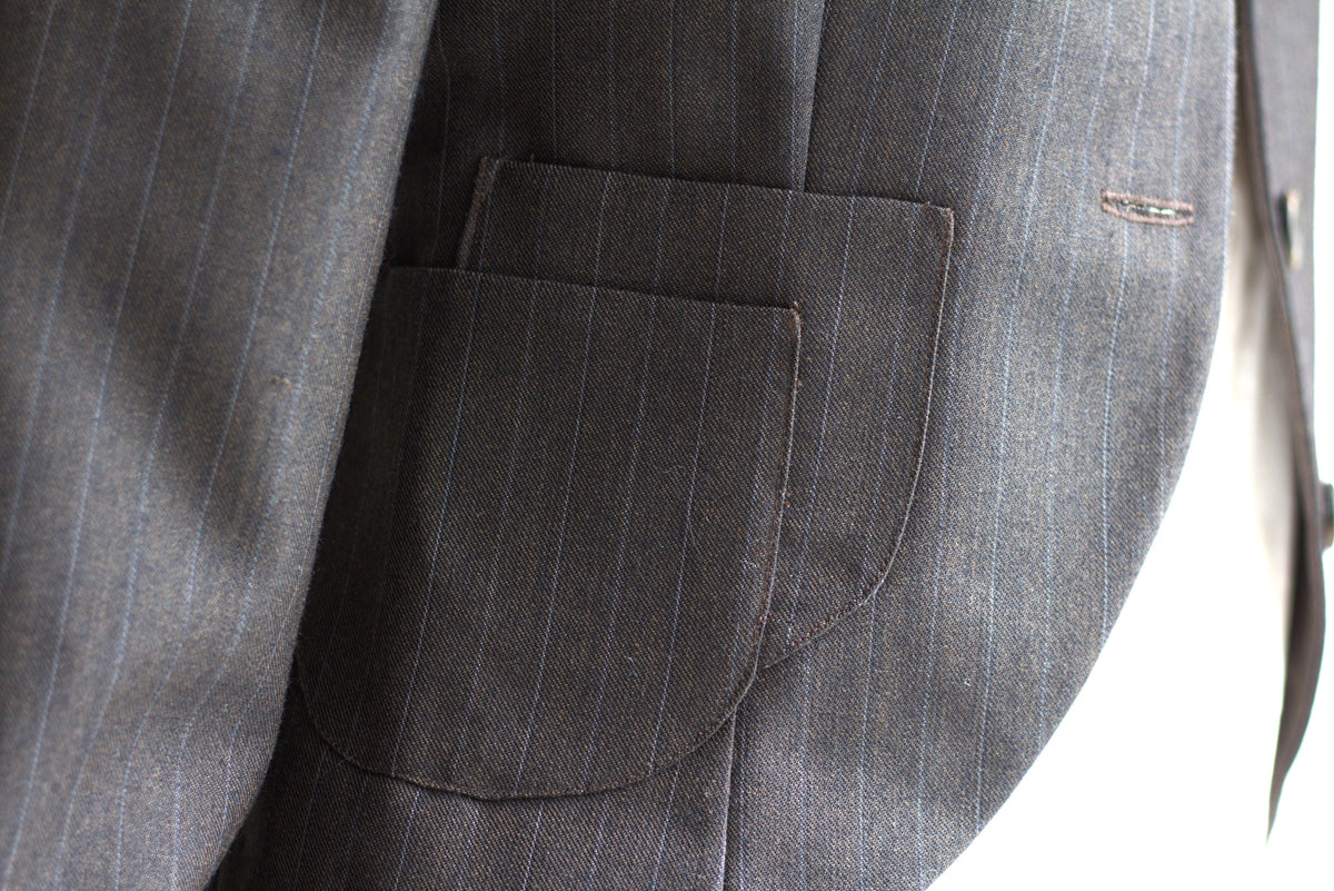 Oliver - pinstripe wool tailored jacket