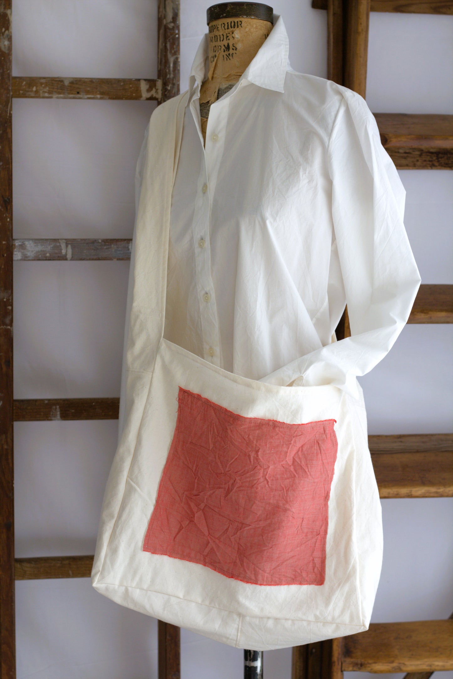 Rustic Cotton Crossbody Bag