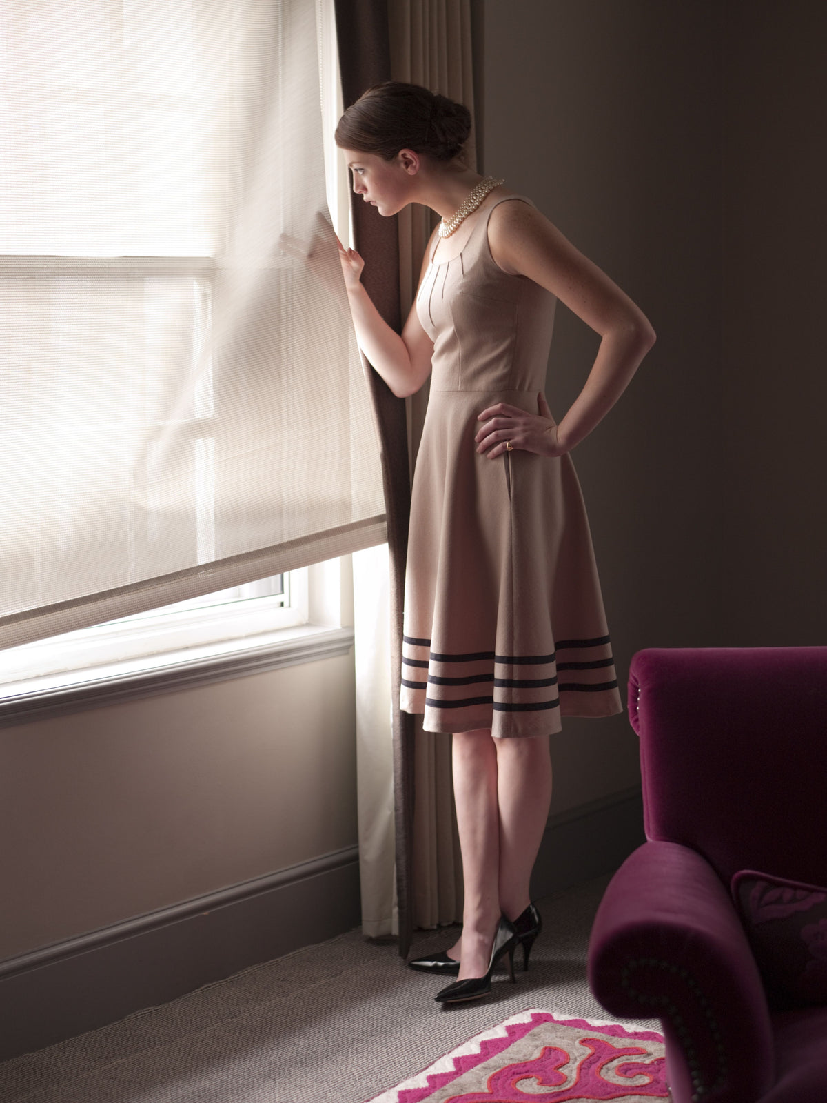 Pintuck Audrey - timeless dress