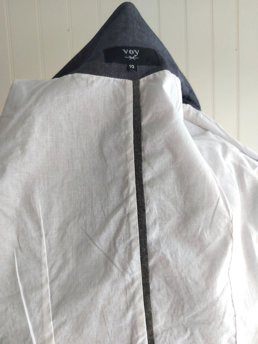 Darcy -denim chambray cotton tailored jacket
