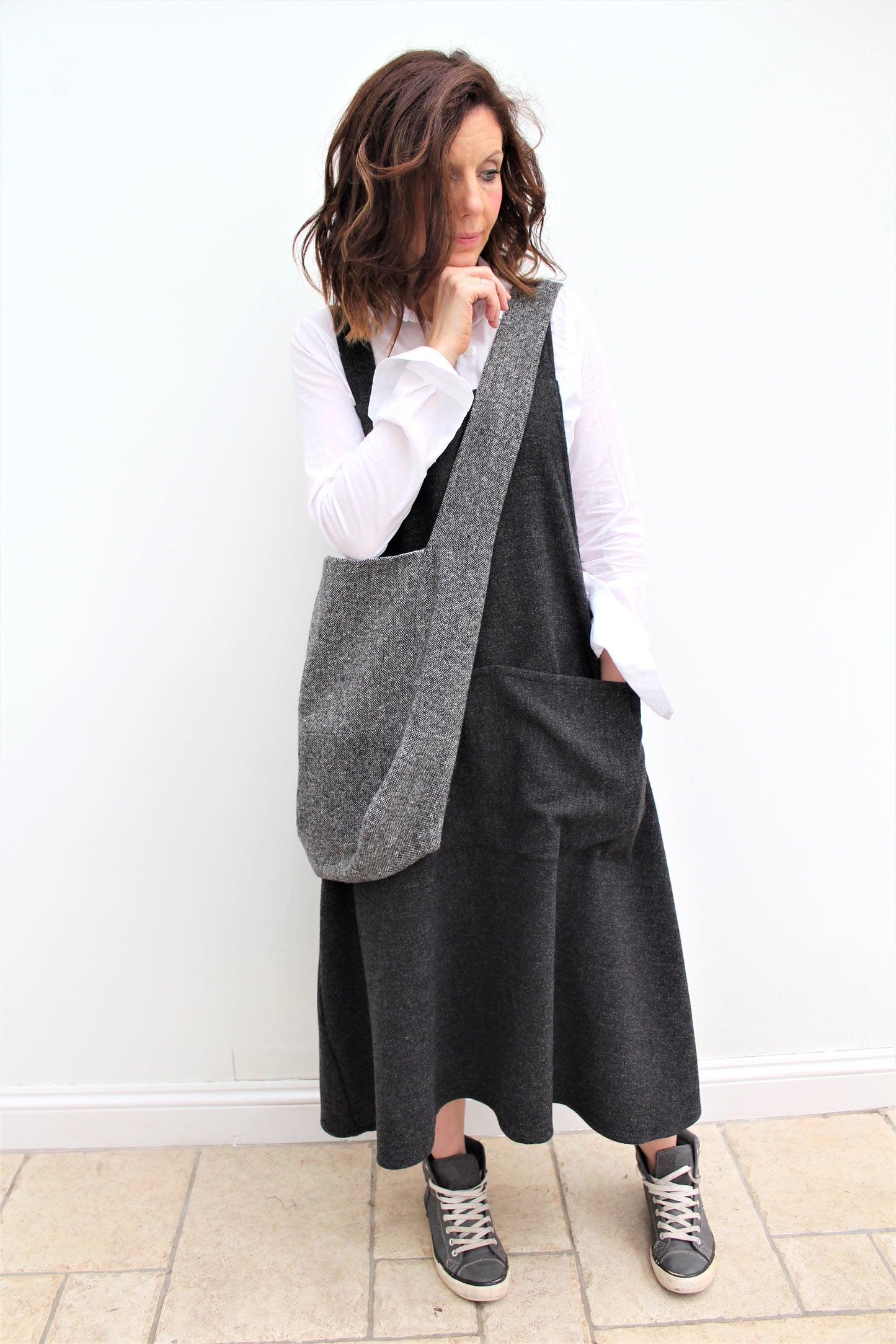 Artisan Apron dress - Linen