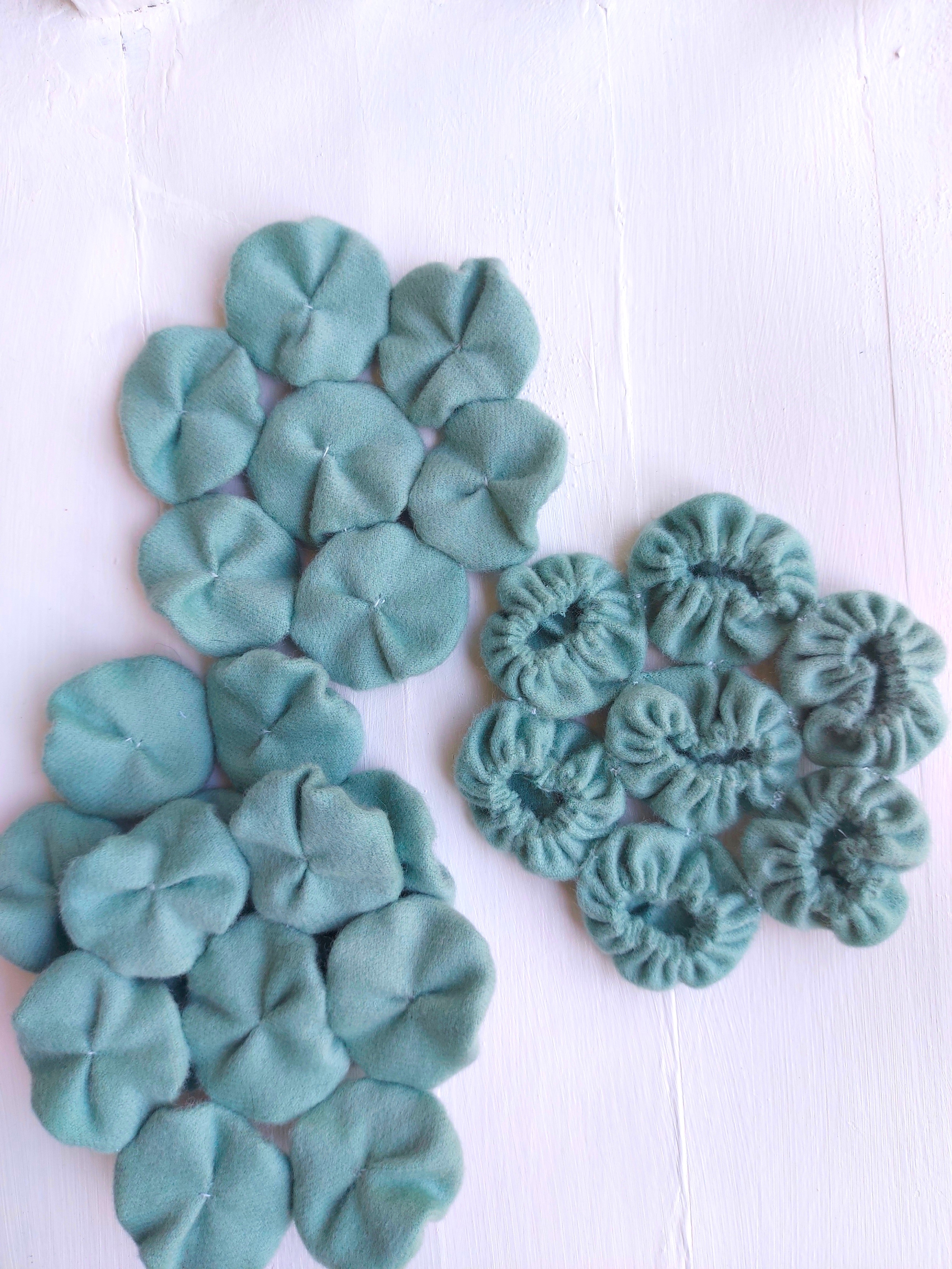 Set of 6 Wool coasters