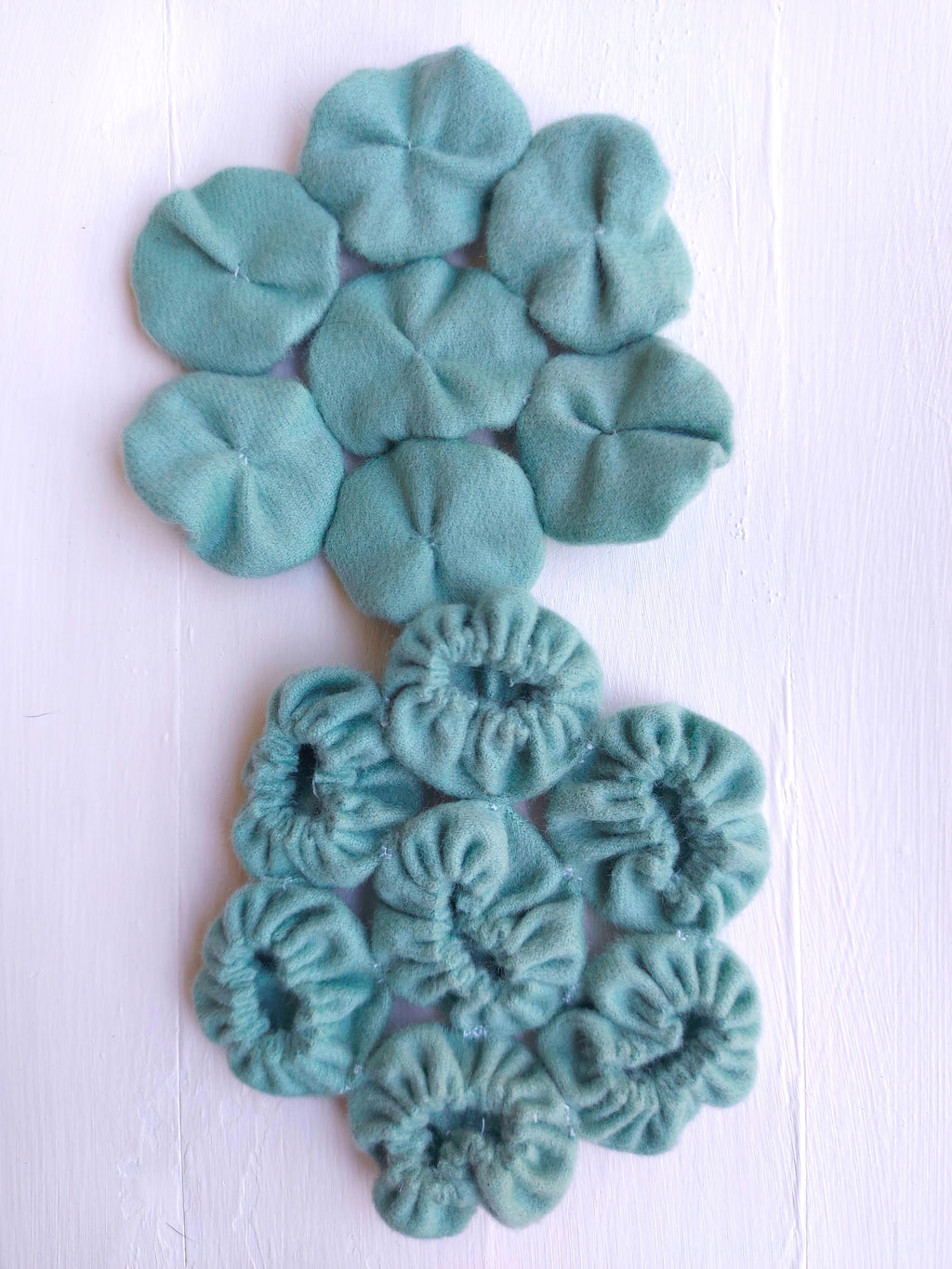 Set of 6 Wool coasters