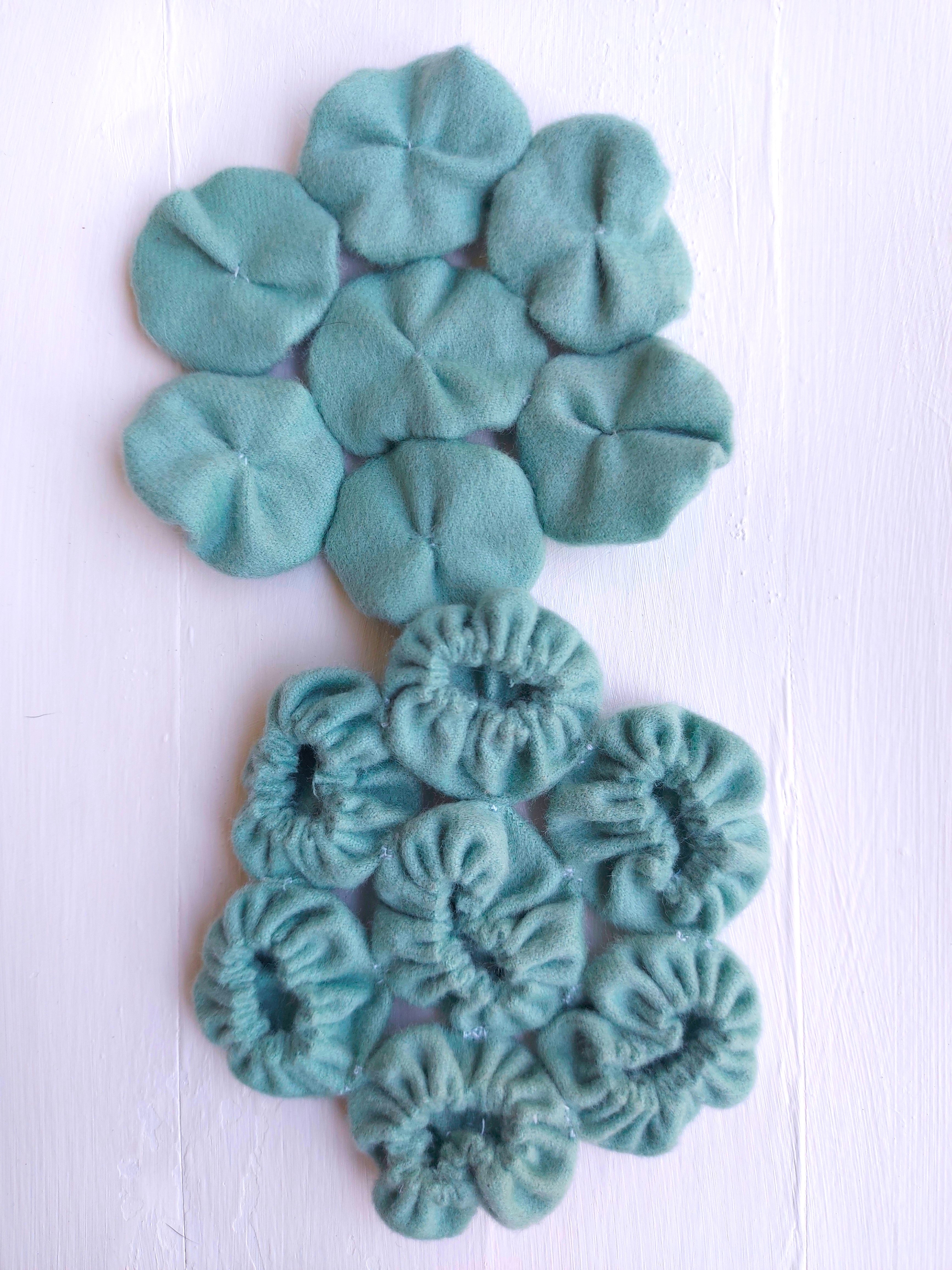 Set of 6 Wool coasters