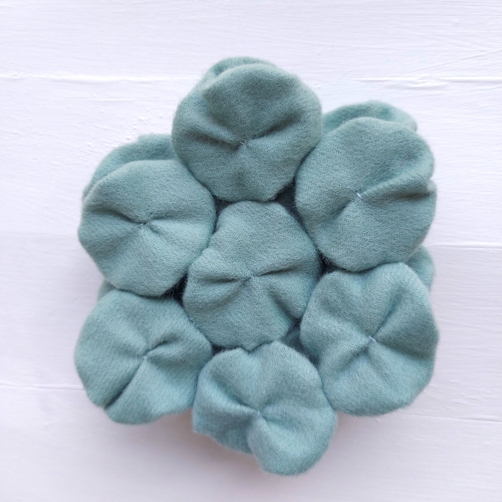 Set of 6 Wool coasters