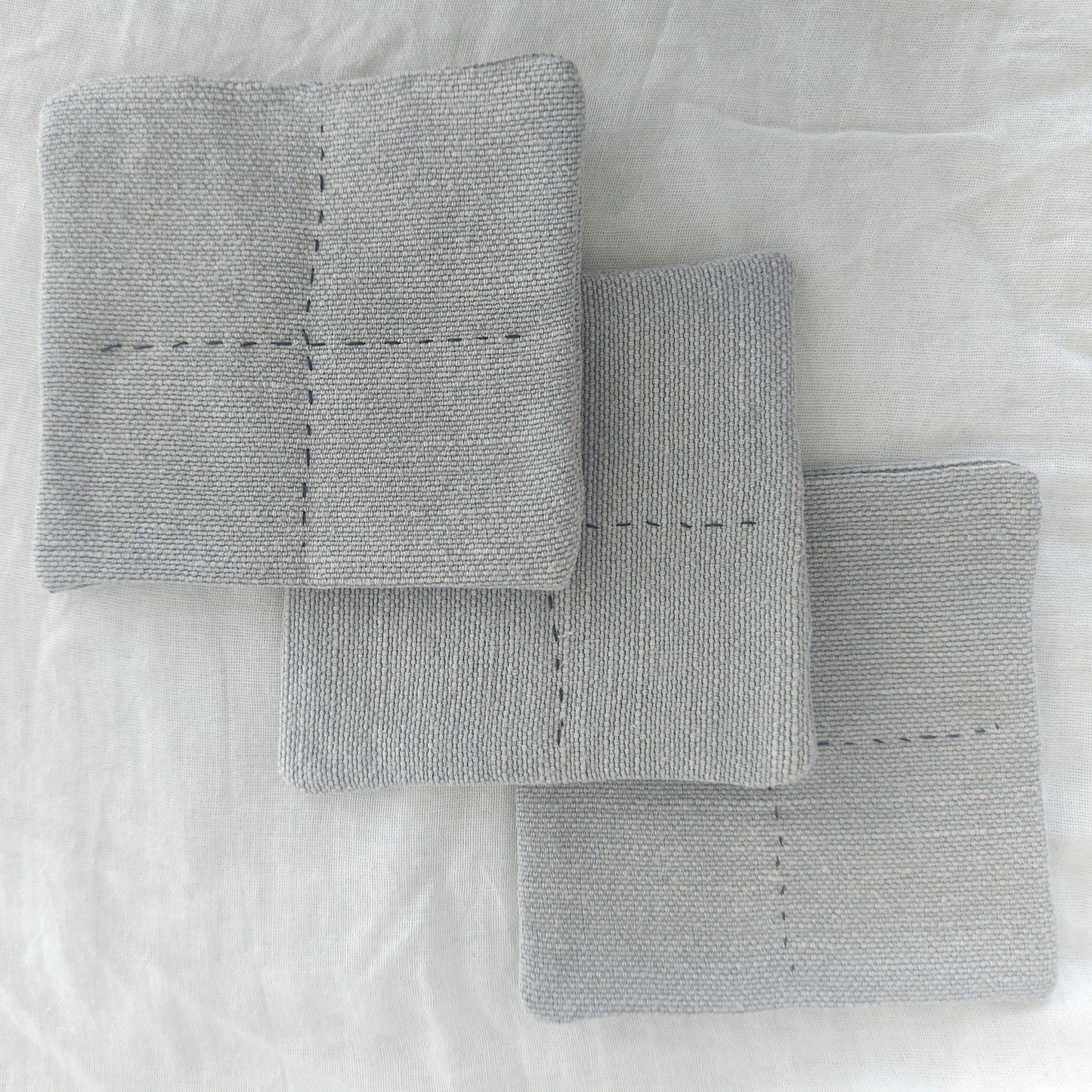 Set of 6 linen coasters
