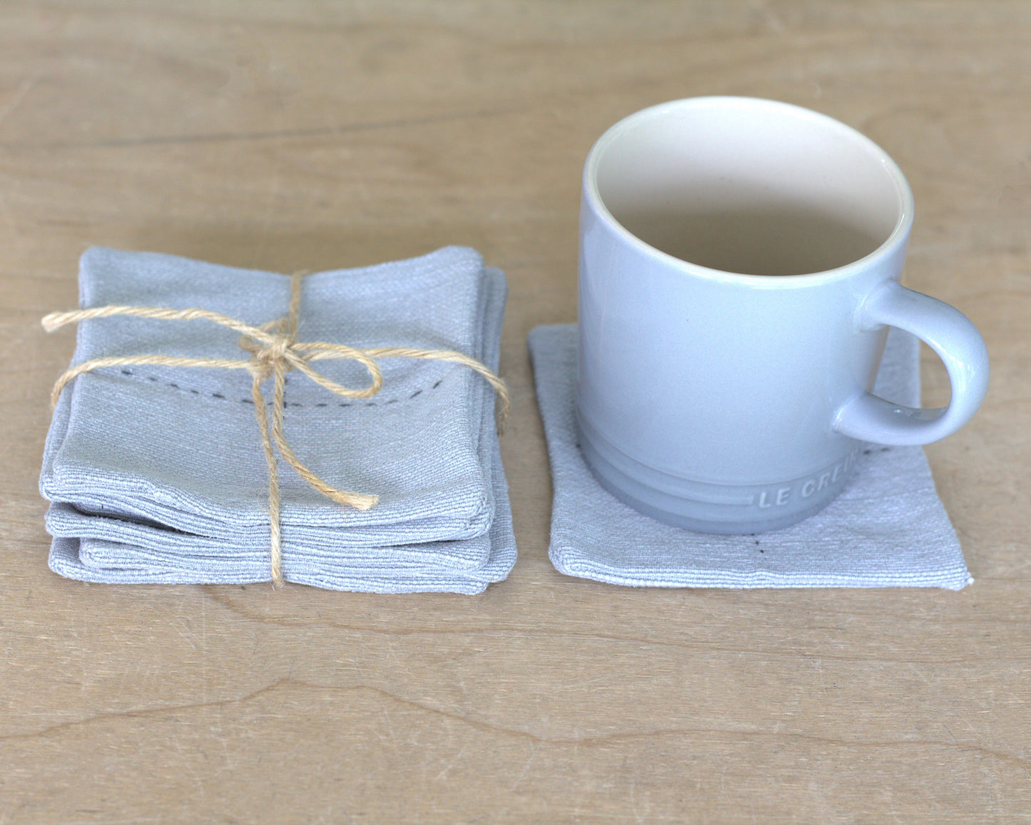 Set of 6 Cotton coasters